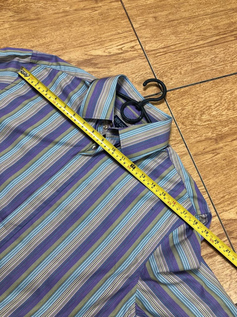 Kenzo × Vintage Long Sleeve Button Down Shirt Stiped Collared Size US L / EU 52-54 / 3 - 8 Thumbnail
