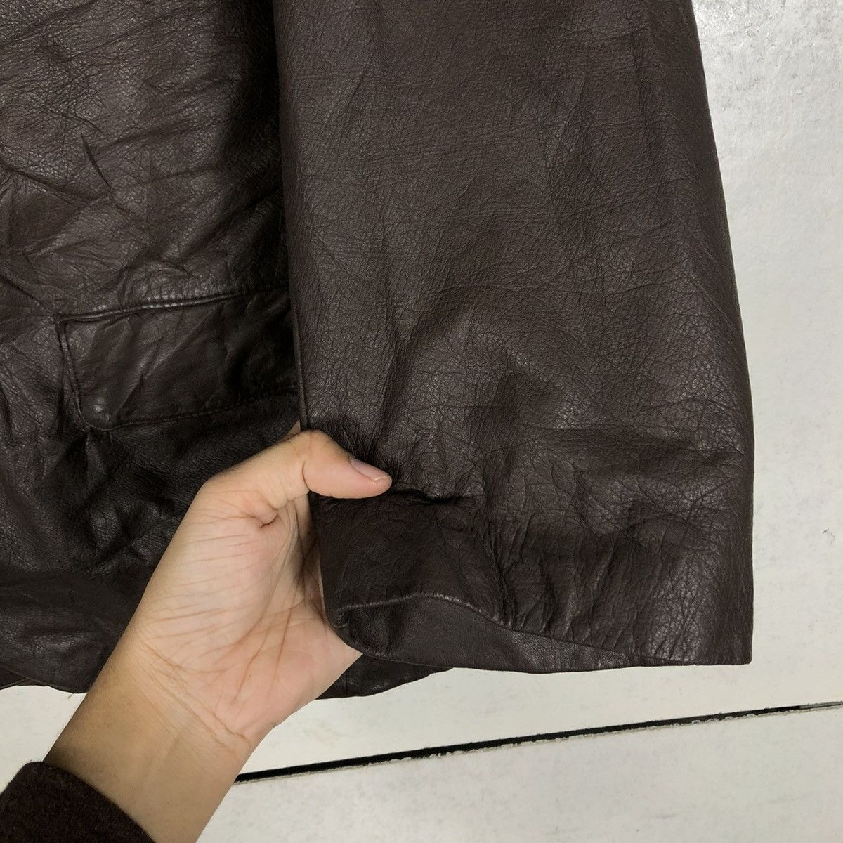 Japanese Brand 🔥VINTAGE GENUINE LEATHER JACKET BIG POCKET ISSEY MIYAKE Size US M / EU 48-50 / 2 - 17 Thumbnail