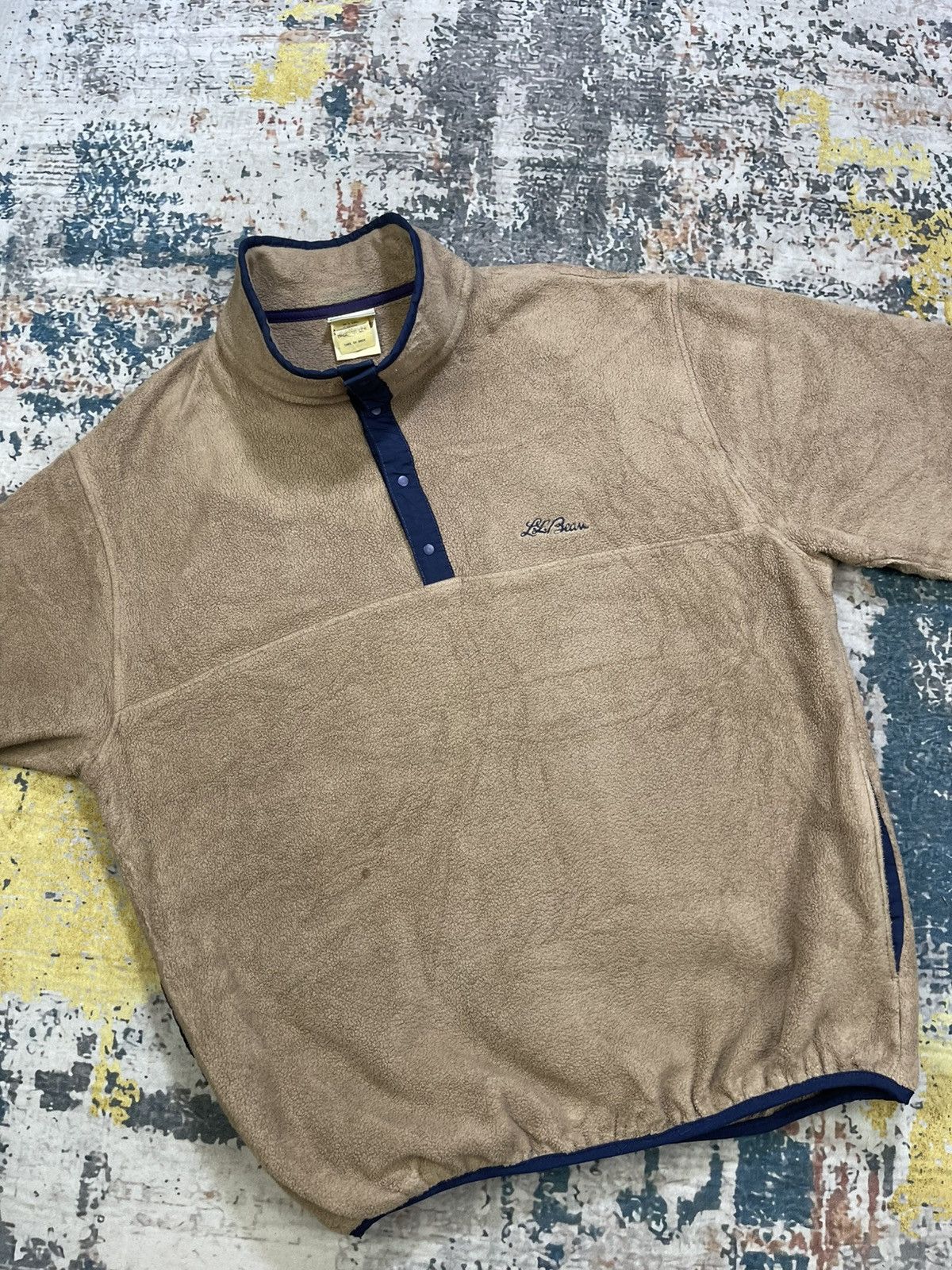 L.L. Bean Vintage LL Bean Placket Fleece Pullover Size US M / EU 48-50 / 2 - 6 Thumbnail