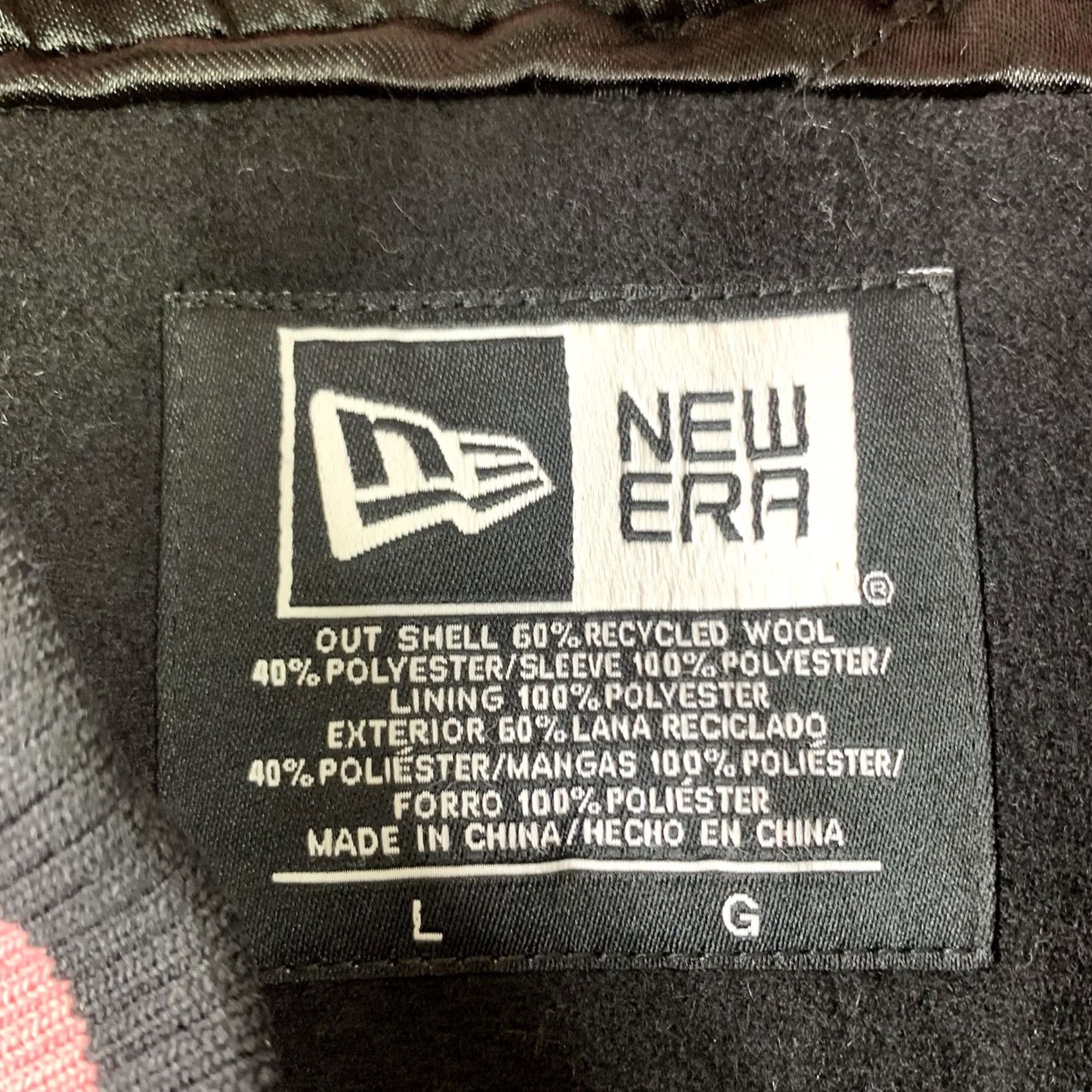 New Era New Era Dominican Republic Baseball Varsity Letterman Bomber Jacket Mens Large Black Wool Mid-Length Snap Front Regular Size L Mens Size US L / EU 52-54 / 3 - 3 Thumbnail