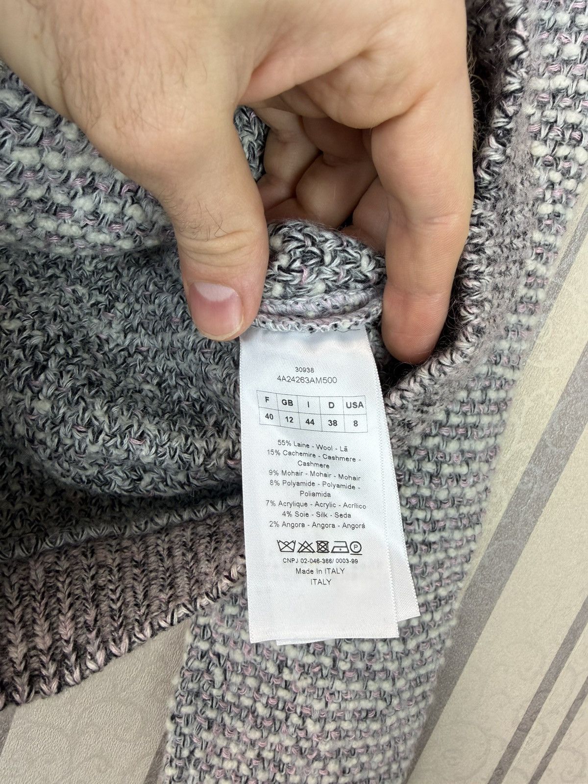 Dior Christian Dior Archive Cashmere/Mohair Knit Bomber Size M / US 6-8 / IT 42-44 - 9 Thumbnail