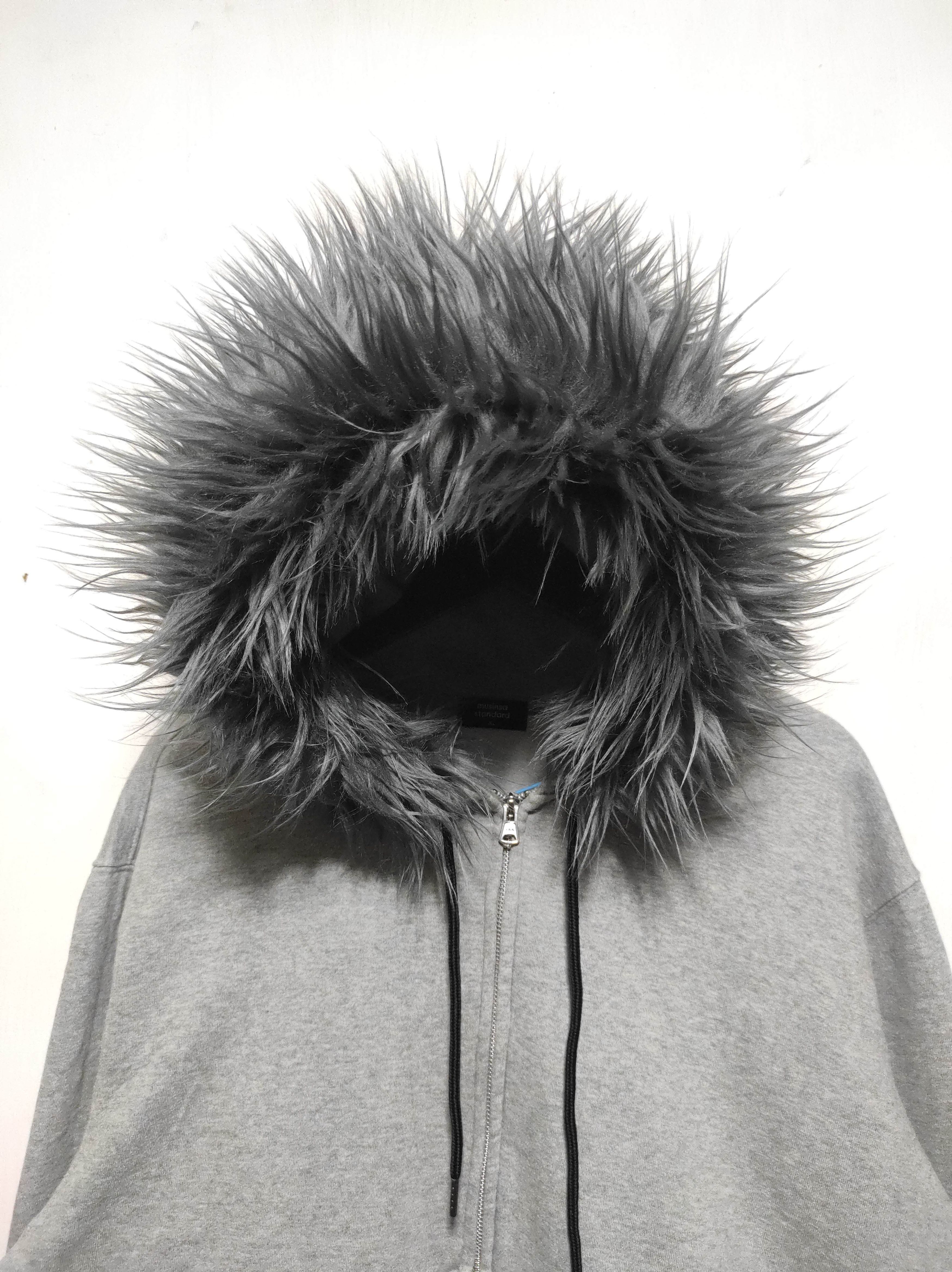 Japanese Brand Musinsa Standard Boxy Double Zip Fur Hoodie i6w9 LBG style Size US XL / EU 56 / 4 - 8 Thumbnail
