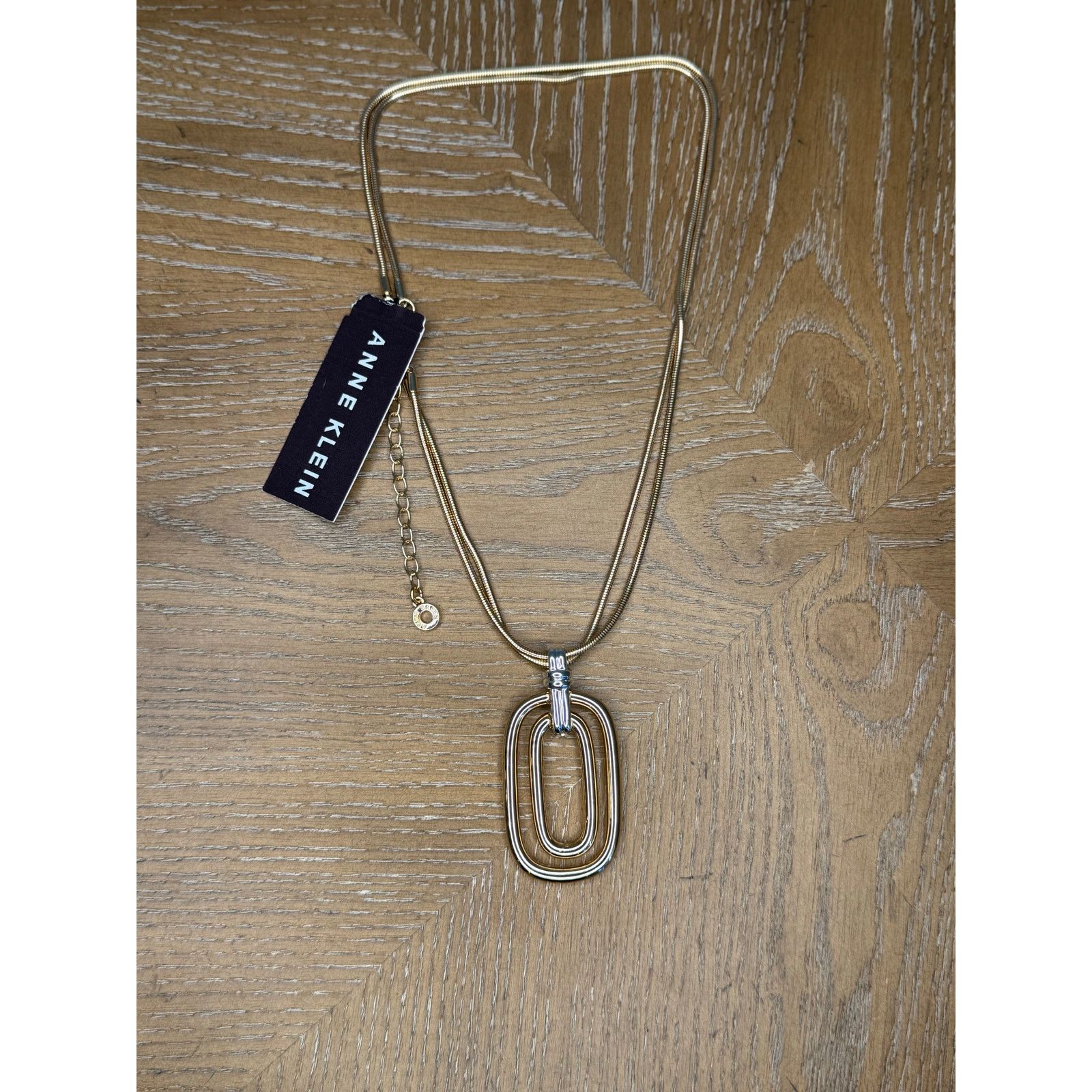 Other INC Gold Tone Charm Necklece Geometric Dangle Statement J Size ONE SIZE - 4 Thumbnail