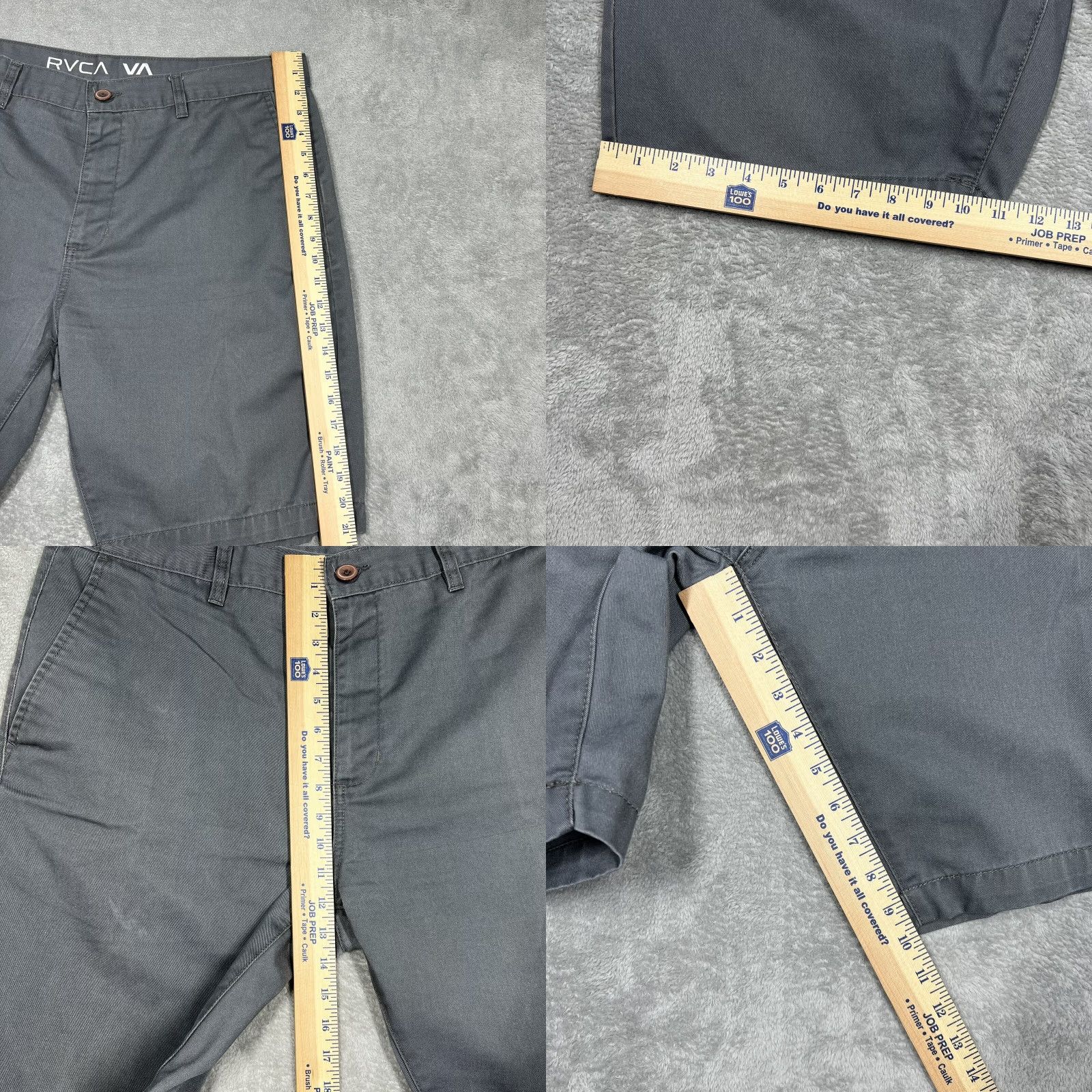 RVCA RVCA Men’s Slim Chino Shorts Casual Dark Gray 10” Inseam EUC Size US 38 / EU 54 - 9 Thumbnail