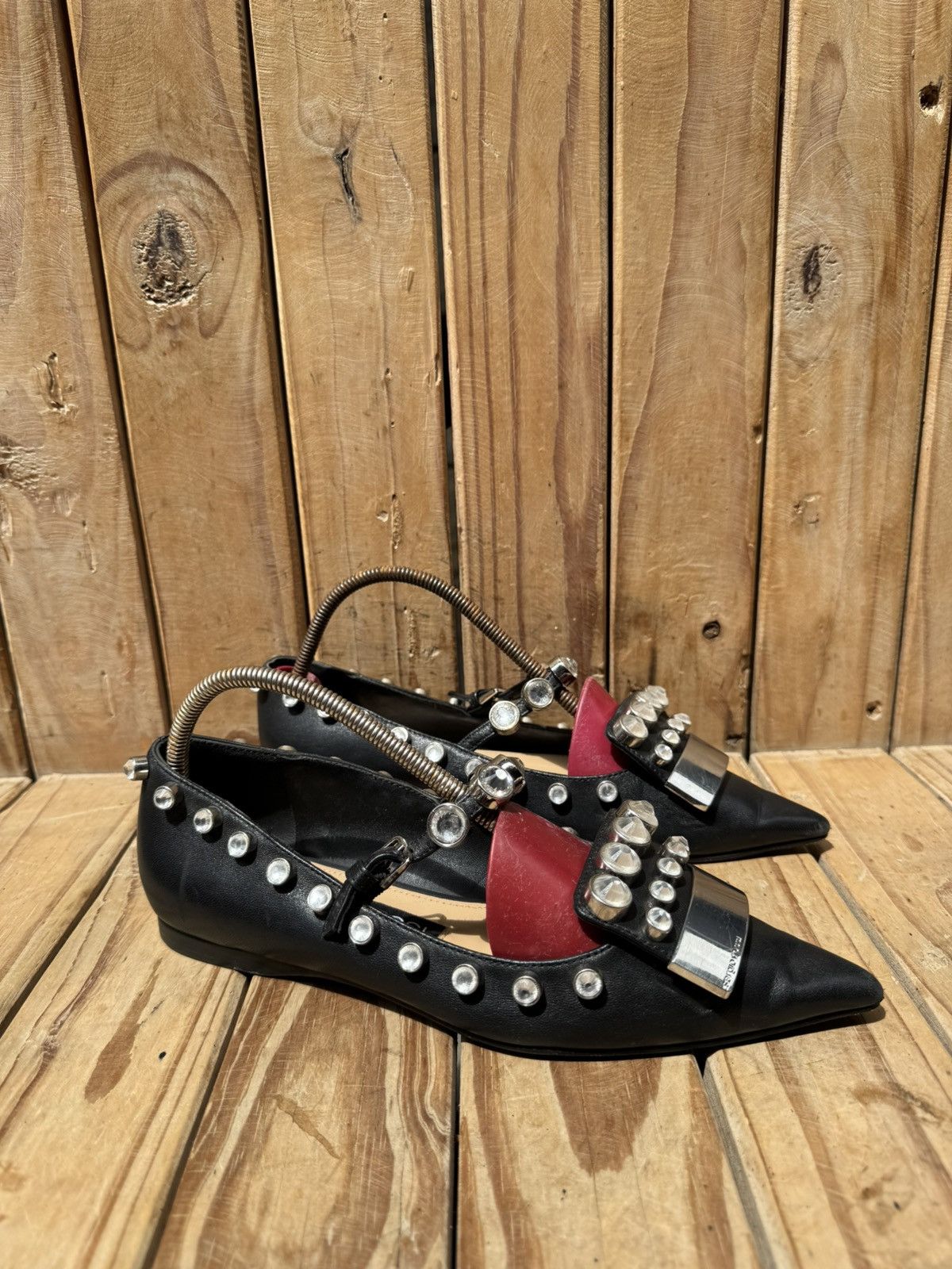 Sergio Rossi Sergio Rossi black women’s leather flats EUR 36 US 6 Size US 6 / IT 36 - 12 Thumbnail