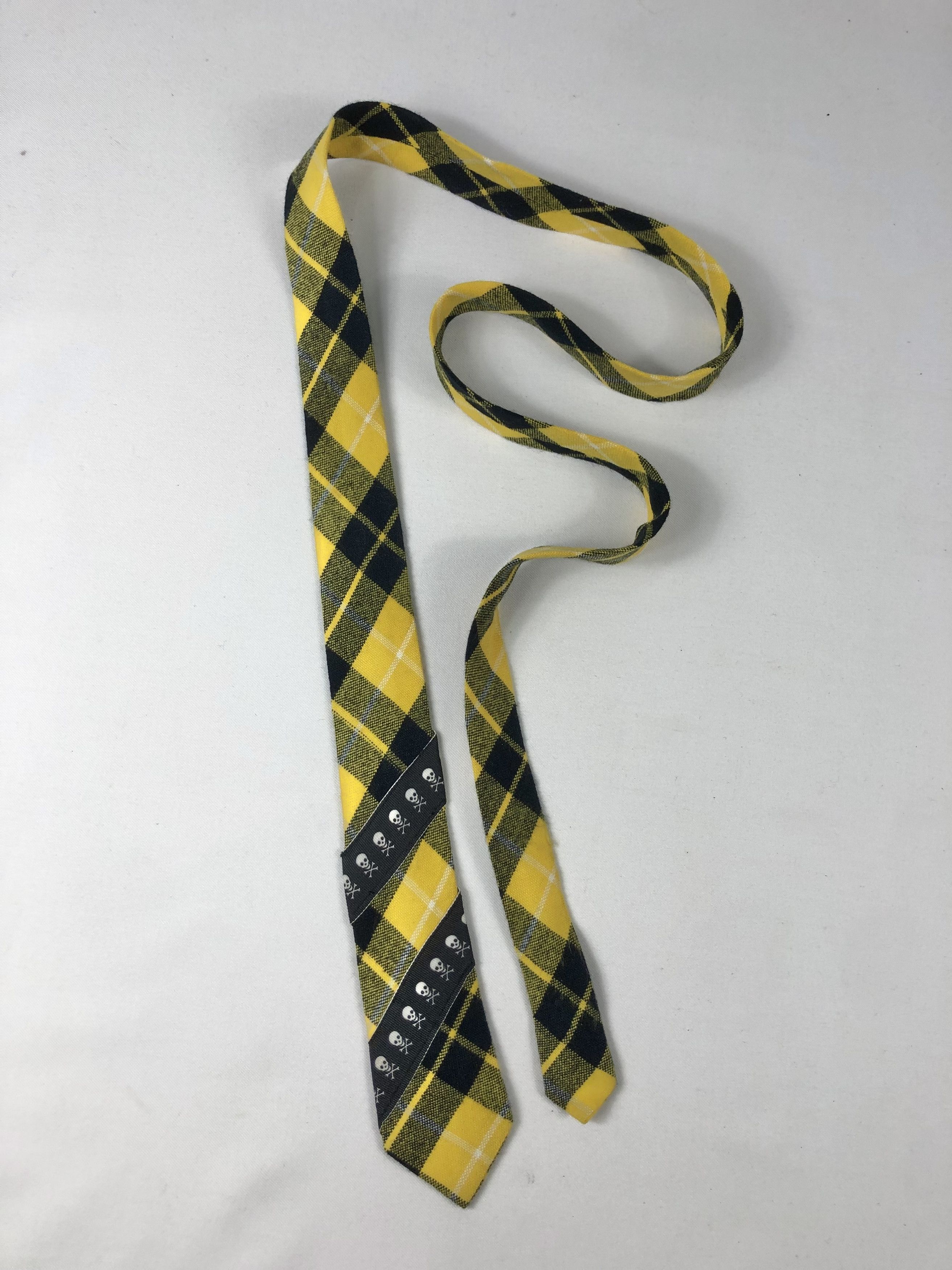 Seditionaries Rare BTM Japan Skulls Checkered Punk Style Tie Size ONE SIZE - 2 Thumbnail
