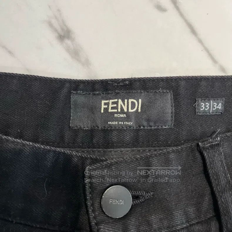 Fendi Fendi Black casual small eye bat embroidery logo jeans Size US 33 - 5 Thumbnail