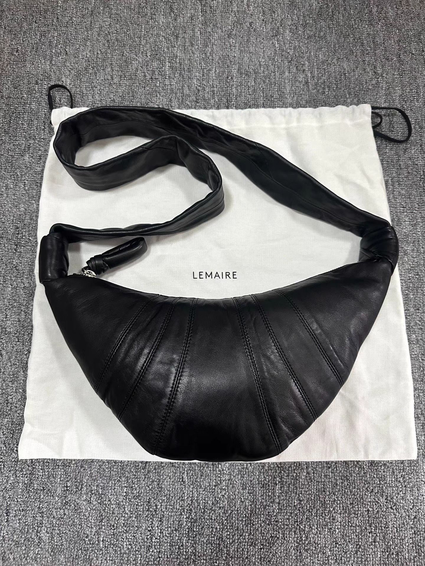 Lemaire Lemaire black Croissant bag Size ONE SIZE - 1 Thumbnail