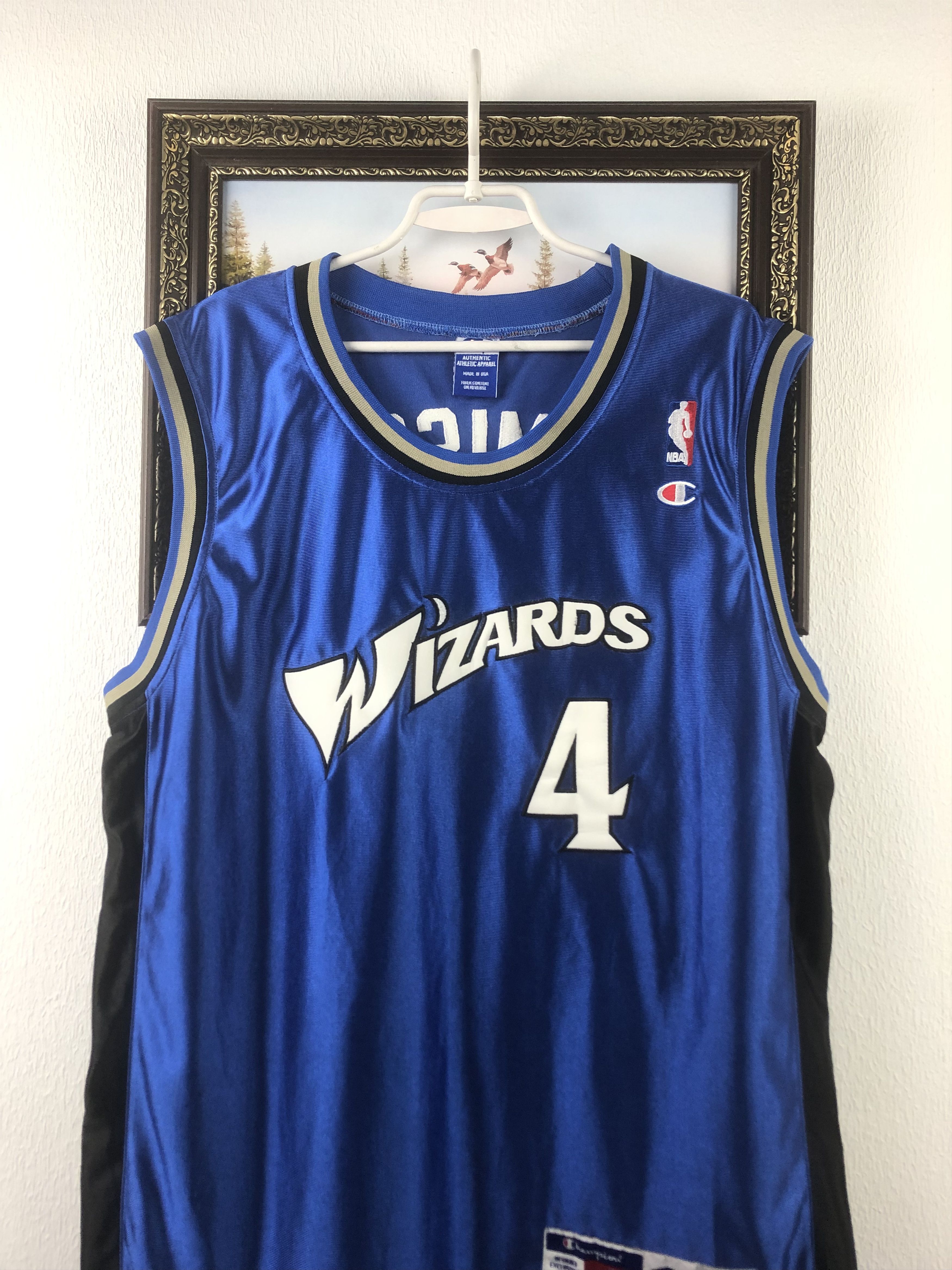 Champion Vintage Champion Warriors Jersey Jamison Blue NBA Mens Shirt Size US XXL / EU 58 / 5 - 2 Thumbnail