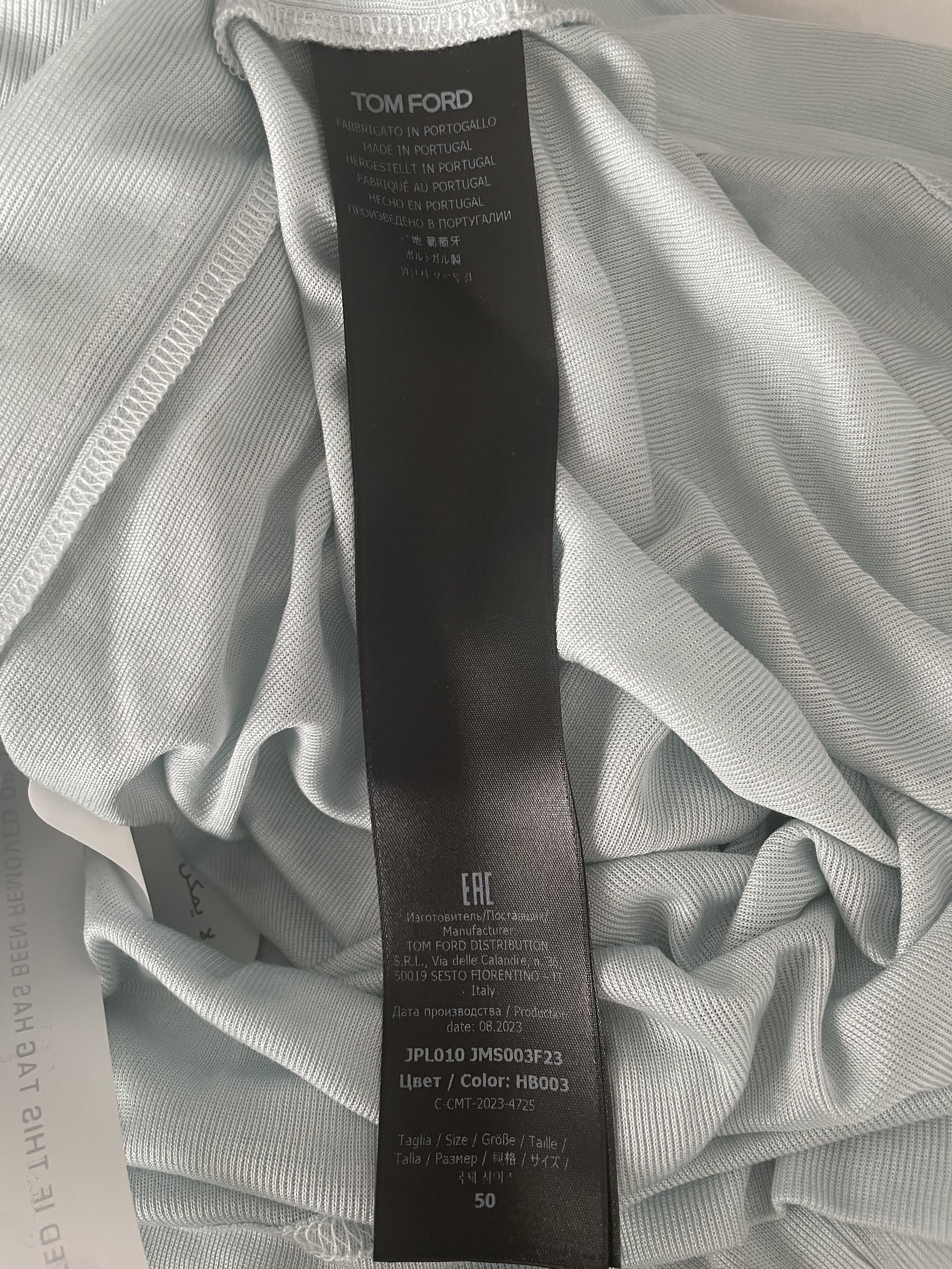 Tom Ford Silk Long-Sleeved Polo T-shirt - Size 50 - NWT Size US M / EU 48-50 / 2 - 6 Thumbnail