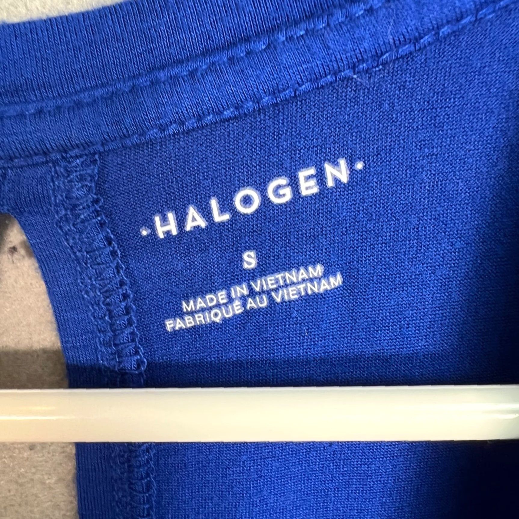 Vintage Halogen Blue Sleeveless Top Womens Small Blouse Shirt Casual Summer Spring Regular Fit Round Neck Size S / US 4 / IT 40 - 3 Thumbnail