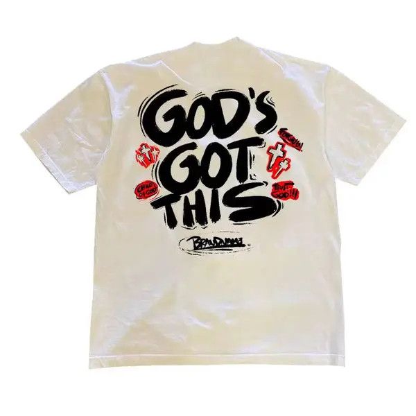 Japanese Brand Kimura x Kanno White Loose Letter Print Short Sleeve T-Shirt Size US L / EU 52-54 / 3 - 6 Thumbnail