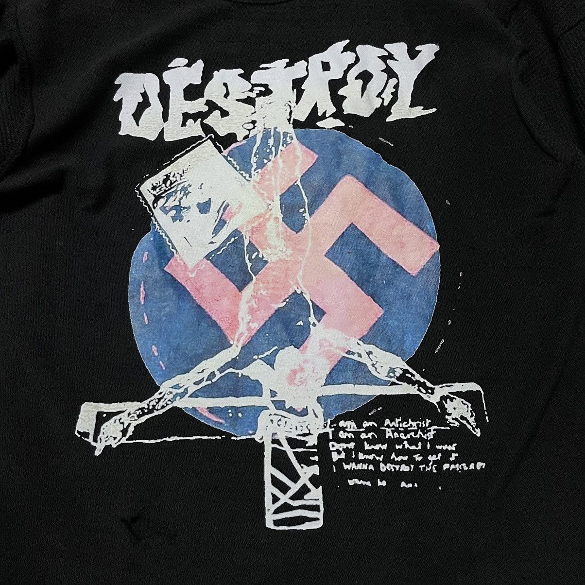 Band Tees × Seditionaries 💥- Reprint Destroy Seditionaries Punk Custom Thermal Layered Size US S / EU 44-46 / 1 - 4 Thumbnail