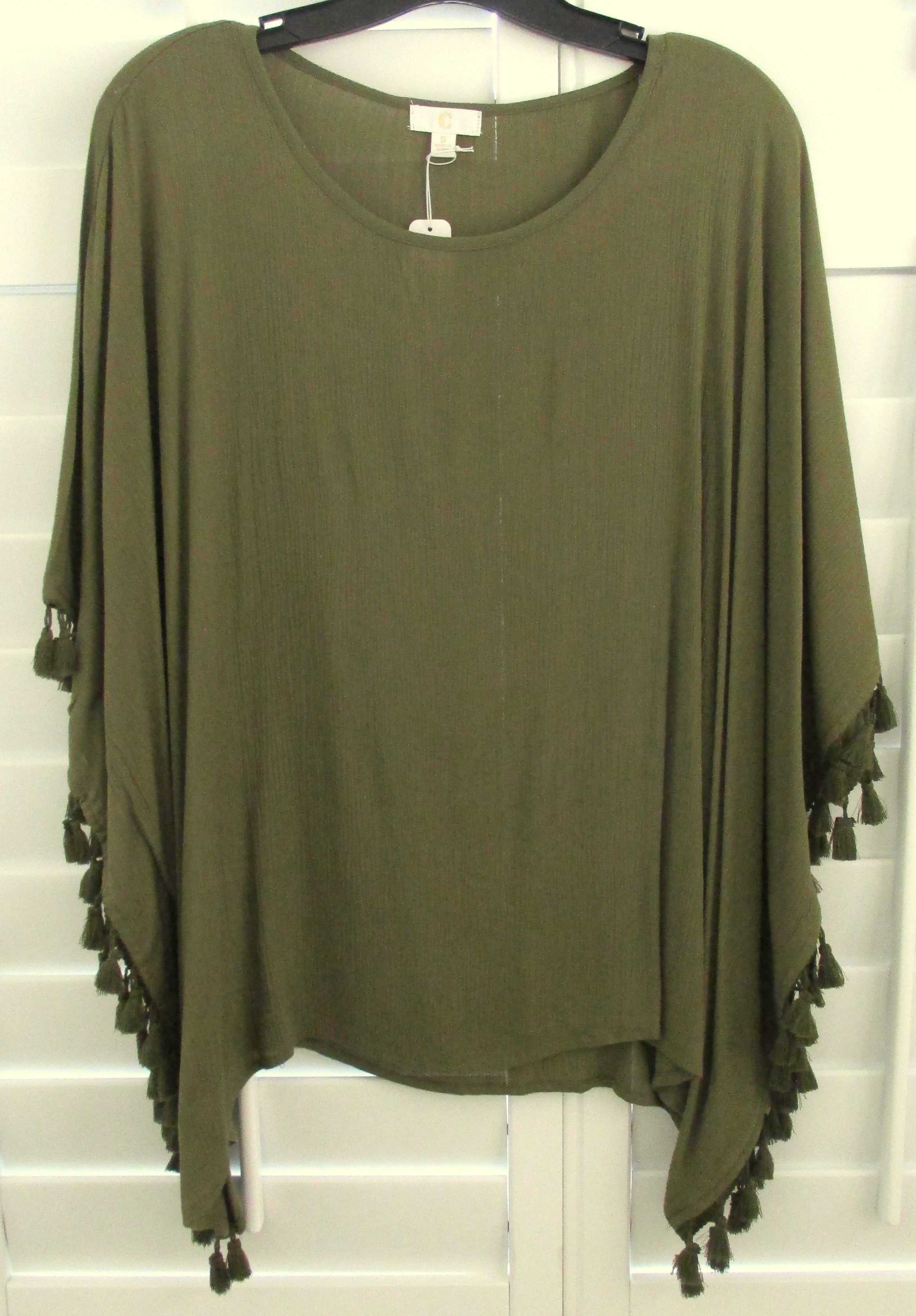 Other Charming Charlie(NWT) Women's Poncho Style Blouse Size SM. Size S / US 4 / IT 40 - 1 Thumbnail