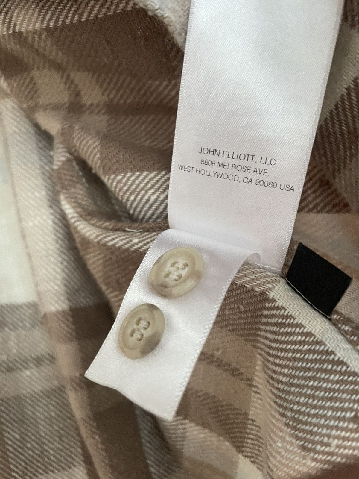 John Elliott John Elliot Beige Straight Hem Shirt Size US L / EU 52-54 / 3 - 4 Thumbnail