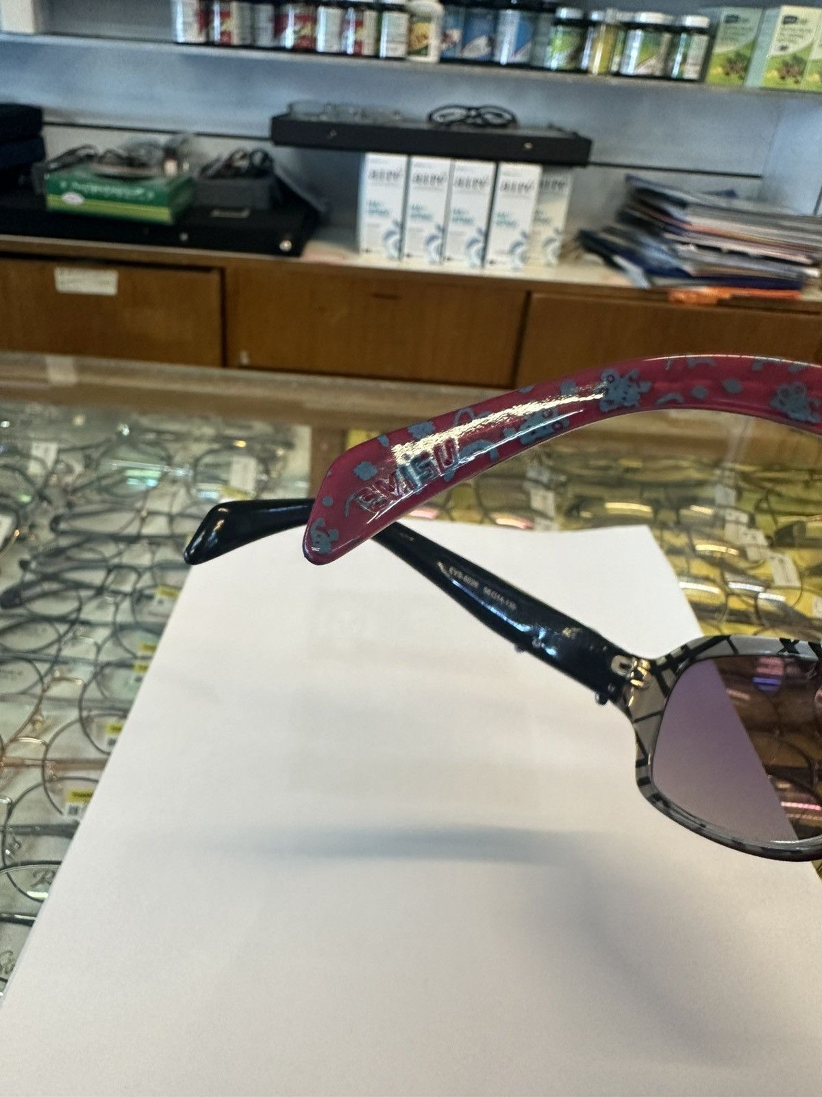 Evisu Y2K Evisu Japan EVH-6026 56🛑14-130 Sunglasses Size ONE SIZE - 11 Thumbnail