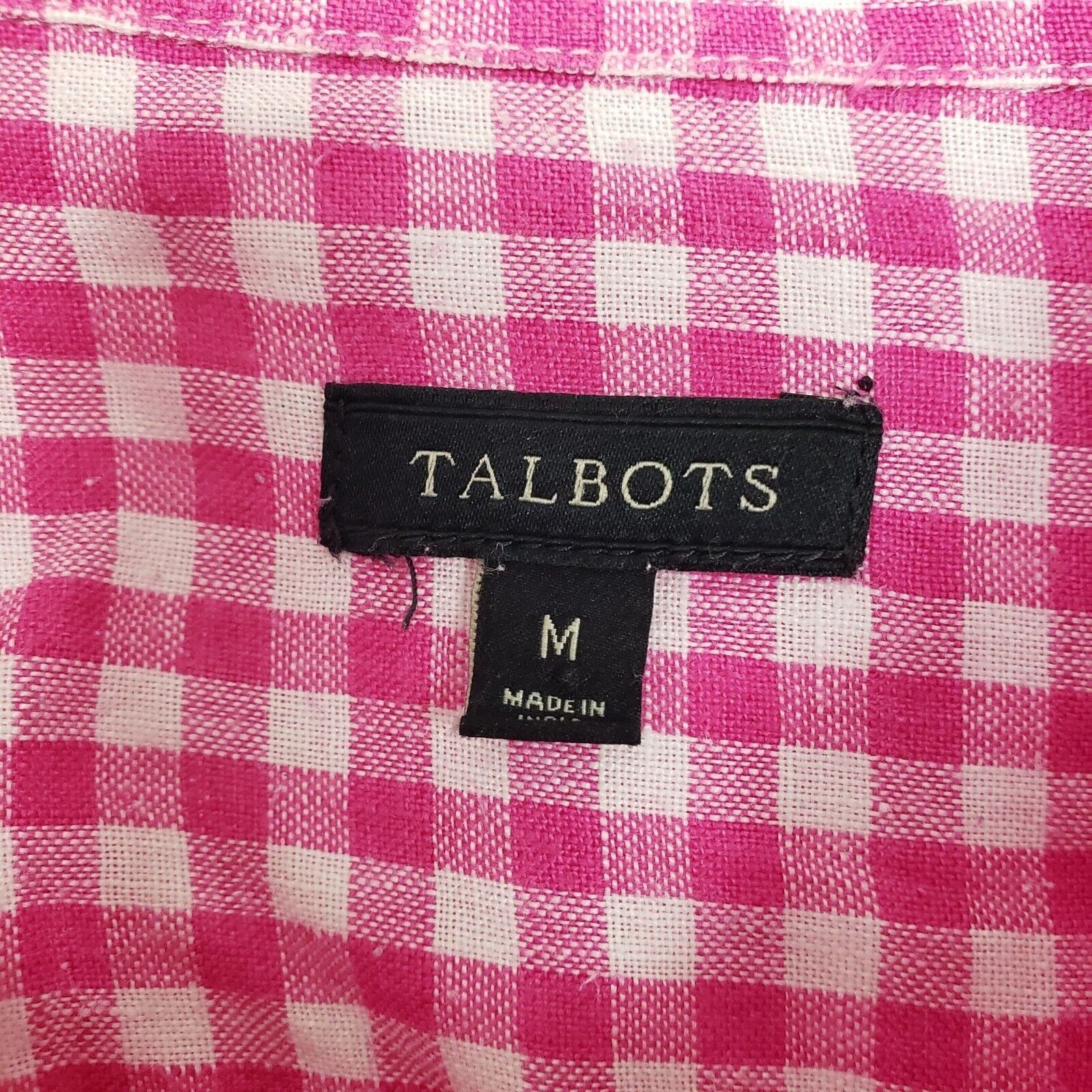 Talbots Talbots 100% Linen Gingham Check Shirt Womens Size Medium Size M / US 6-8 / IT 42-44 - 6 Thumbnail