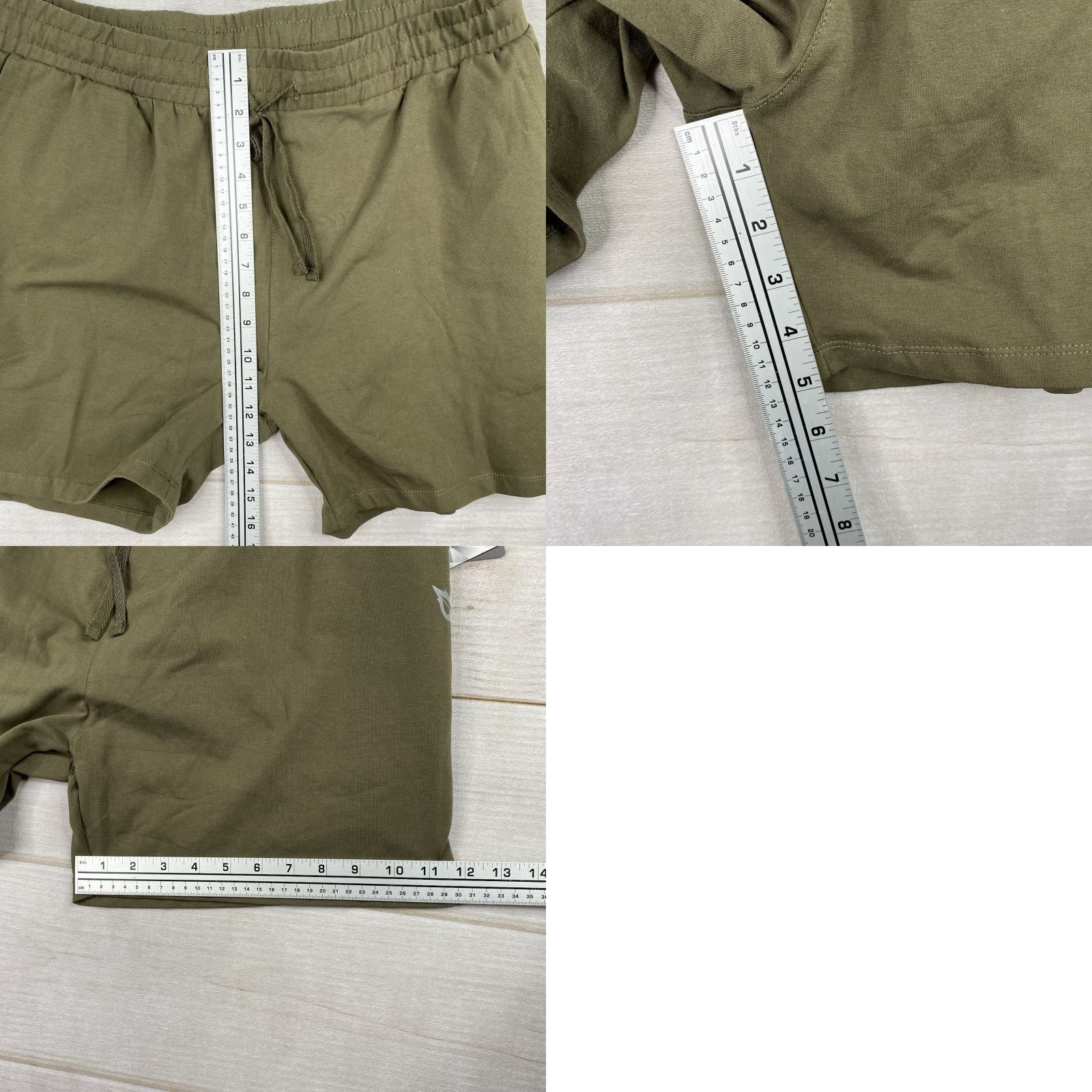 Vintage Baleaf Womens Shorts 2XL Green Cotton Drawstring Pockets Pull On Lounge Yoga Shirt Size 40" / US 18 - 8 Thumbnail