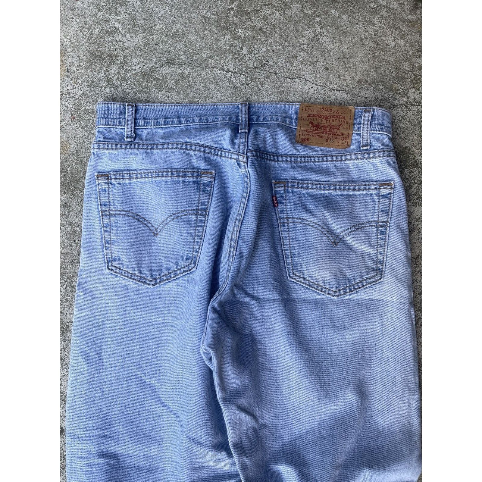 Levi's 90s Levi's Light Wash Thrashed Faded Distressed Jeans Size US 36 / EU 52 - 5 Thumbnail