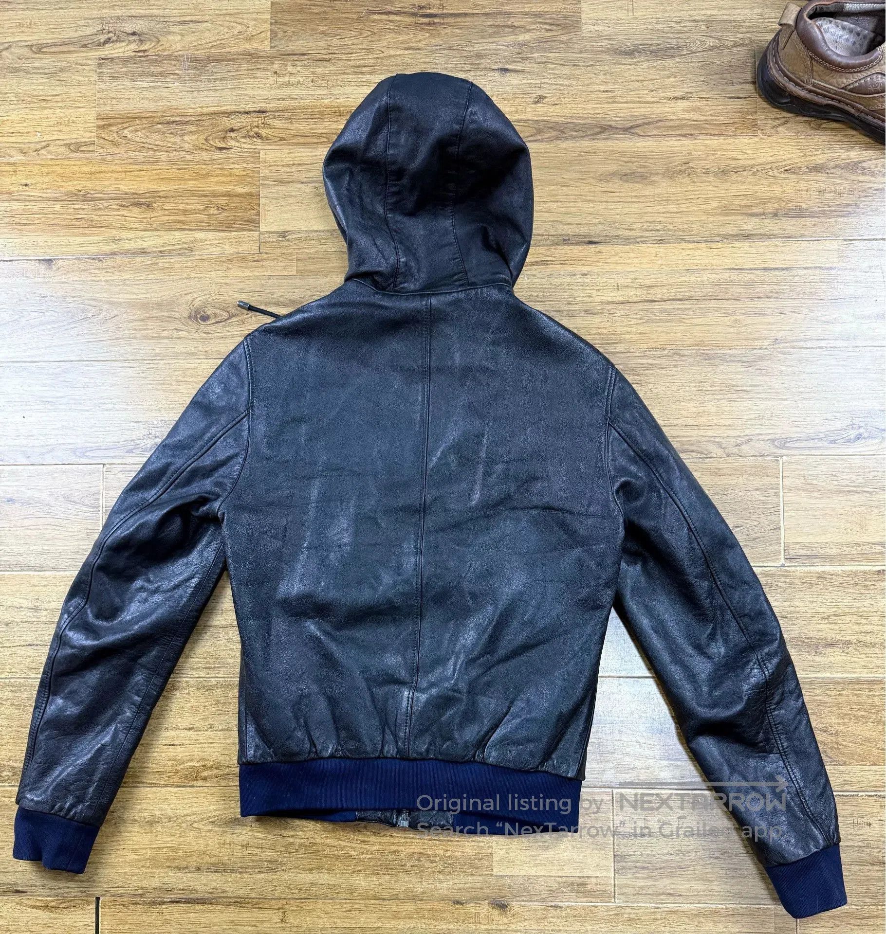 Dolce & Gabbana D&G Men's Lambskin Hooded Leather Jacket. Size US M / EU 48-50 / 2 - 2 Thumbnail