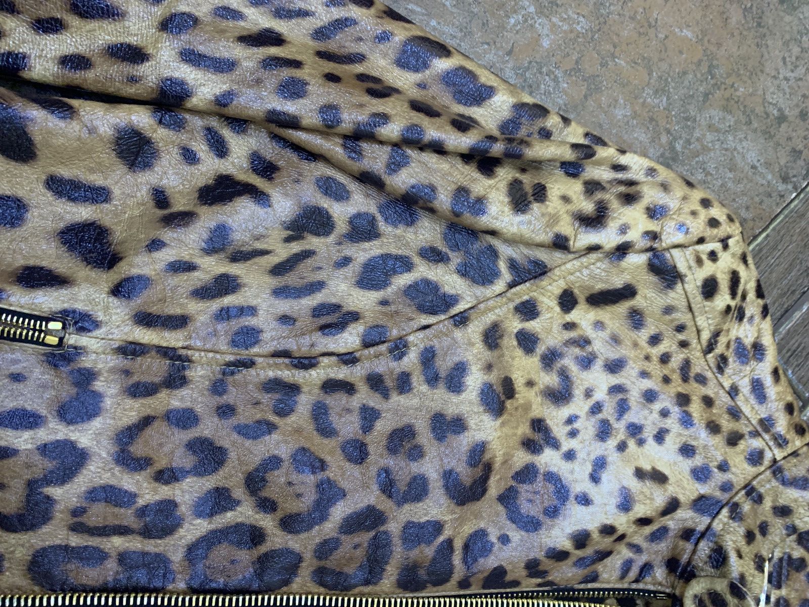 Dolce & Gabbana D&G Leopard Leather Jacket Size L / US 10 / IT 46 - 13 Thumbnail