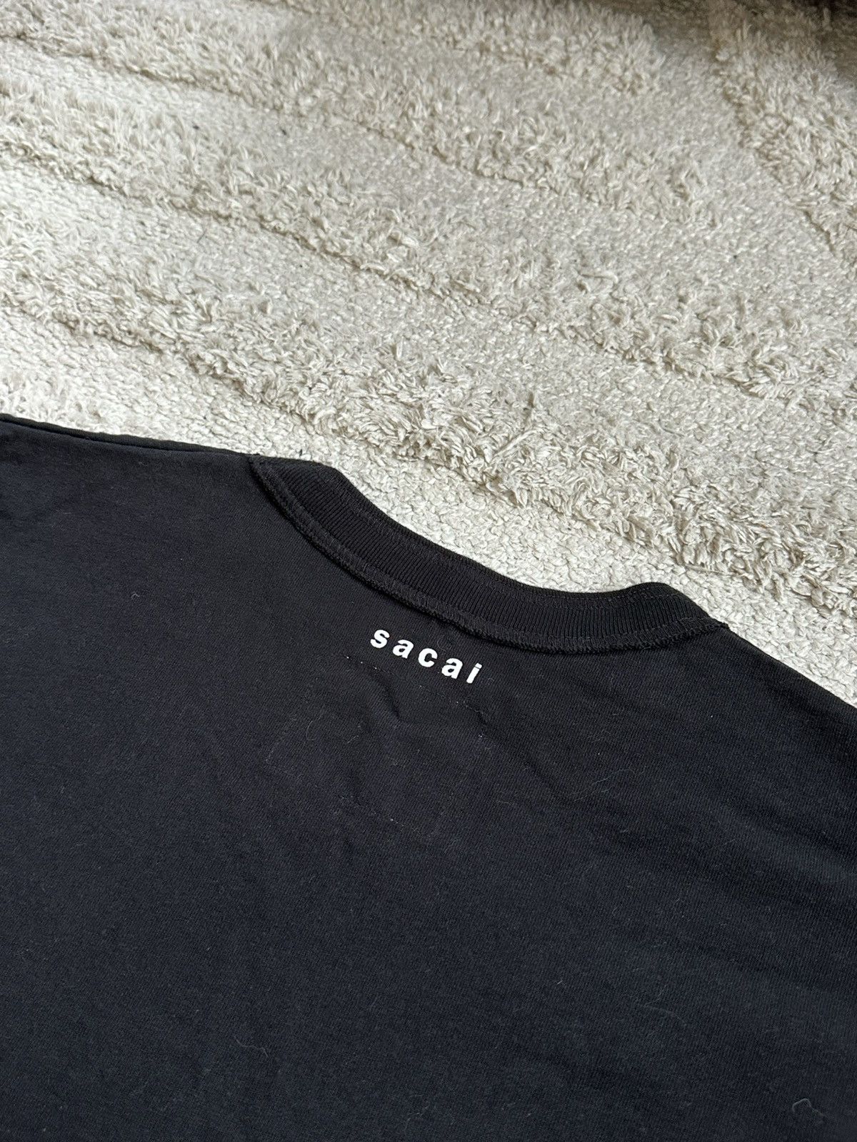 Sacai KAWS x Sacai Embroidery T-shirt Black Size US L / EU 52-54 / 3 - 5 Thumbnail