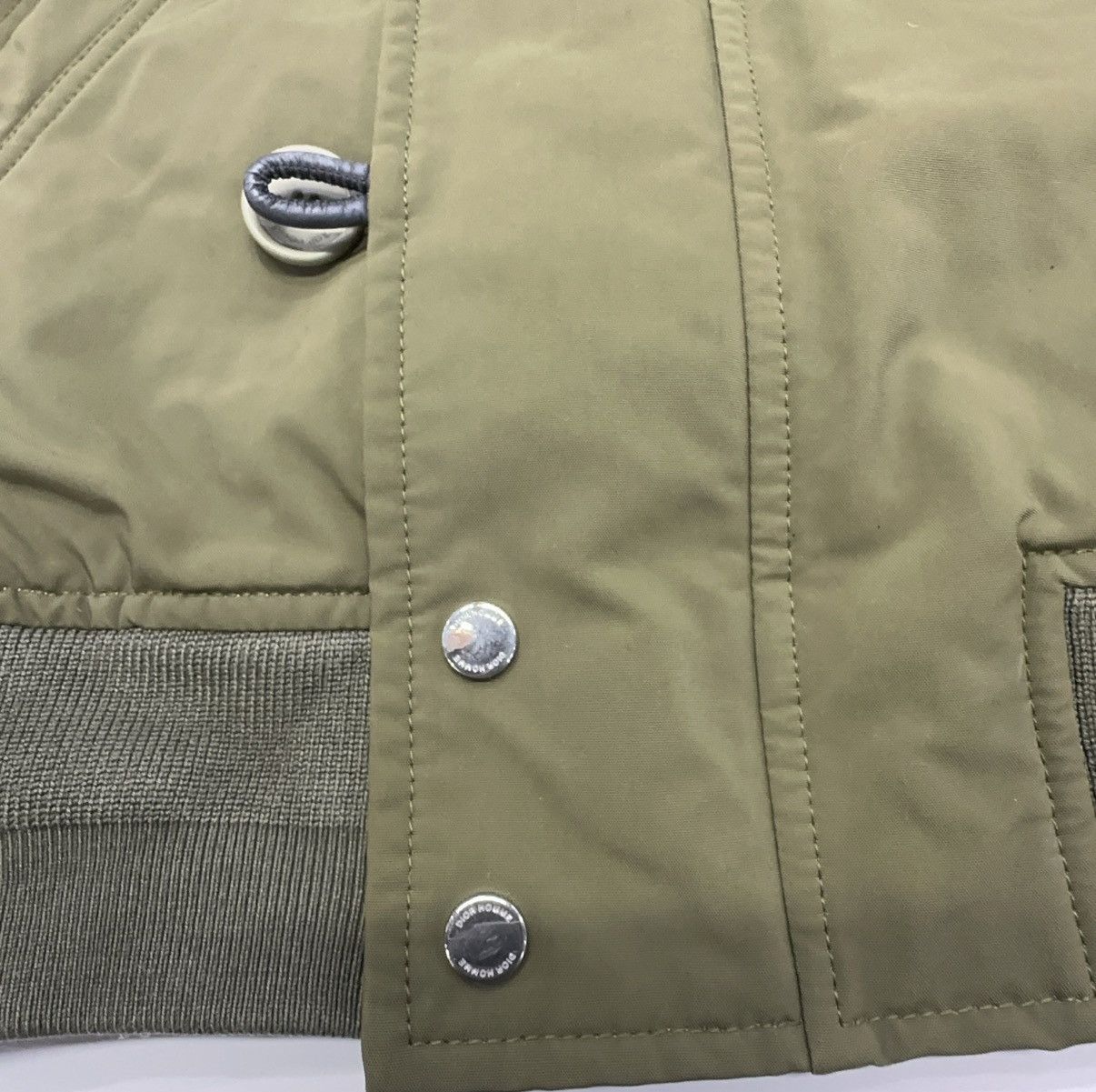 Dior Dior Olive Green Silk Bomber Jacket Size US S / EU 44-46 / 1 - 7 Thumbnail