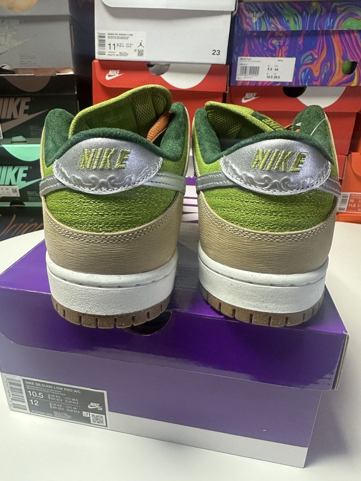 Nike Nike SB Dunk Low Pro WC Sesame Silver Pear Sz 10.5 US MEN Size US 10.5 / EU 43-44 - 6 Thumbnail