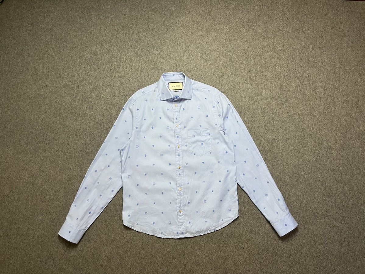 Gucci Gucci symbols shirt Size US S / EU 44-46 / 1 - 1 Thumbnail
