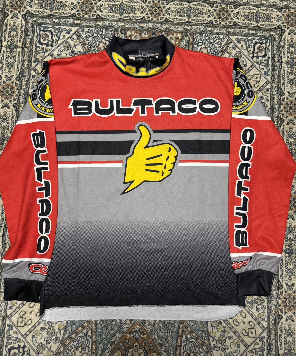 Billabong × Fox Racing Vtg Bultaco racing jersey Size US M / EU 48-50 / 2 - 1 Thumbnail