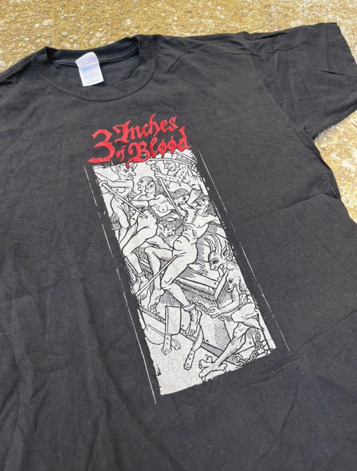 Band Tees × Vintage Vintage 3 Inches Of Blood 00's t-shirt Size US L / EU 52-54 / 3 - 2 Thumbnail