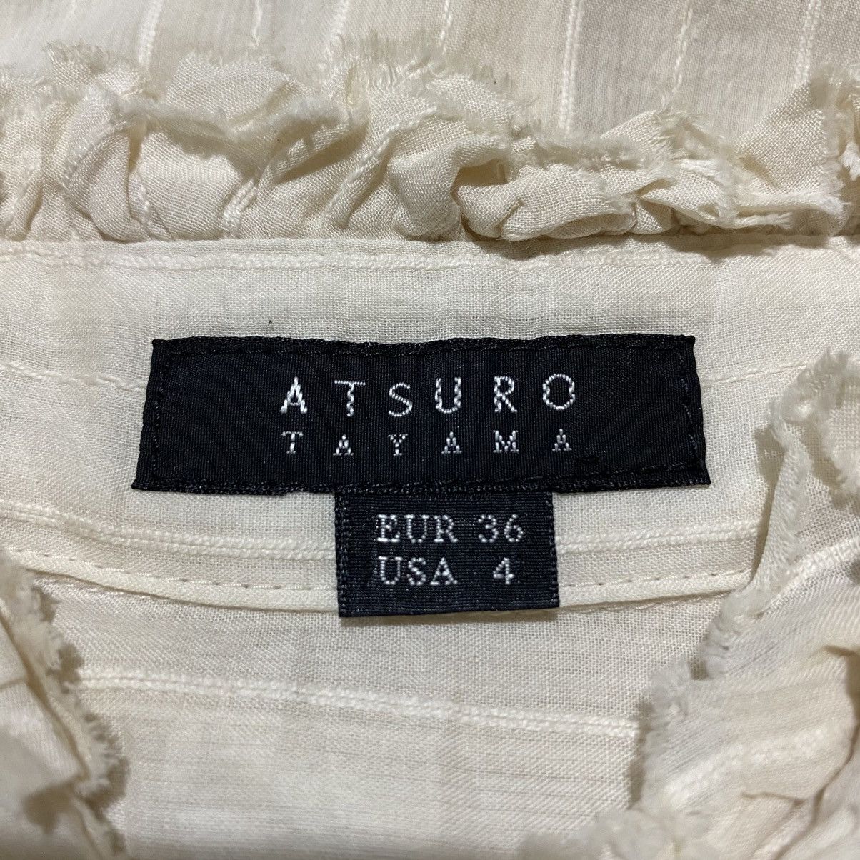 Yohji Yamamoto Vintage Atsuro Tayama by Yohji Yamamoto Blouses Button Ups Size M / US 6-8 / IT 42-44 - 4 Thumbnail