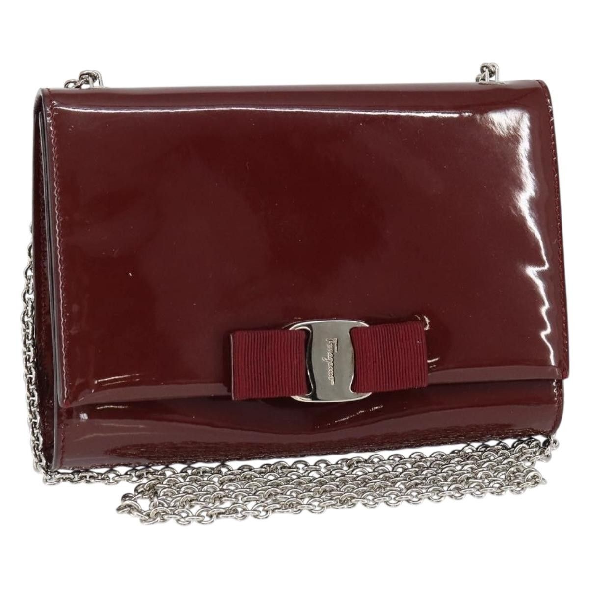 Salvatore Ferragamo Salvatore Ferragamo Vala Chain Patent leather Size ONE SIZE - 1 Thumbnail