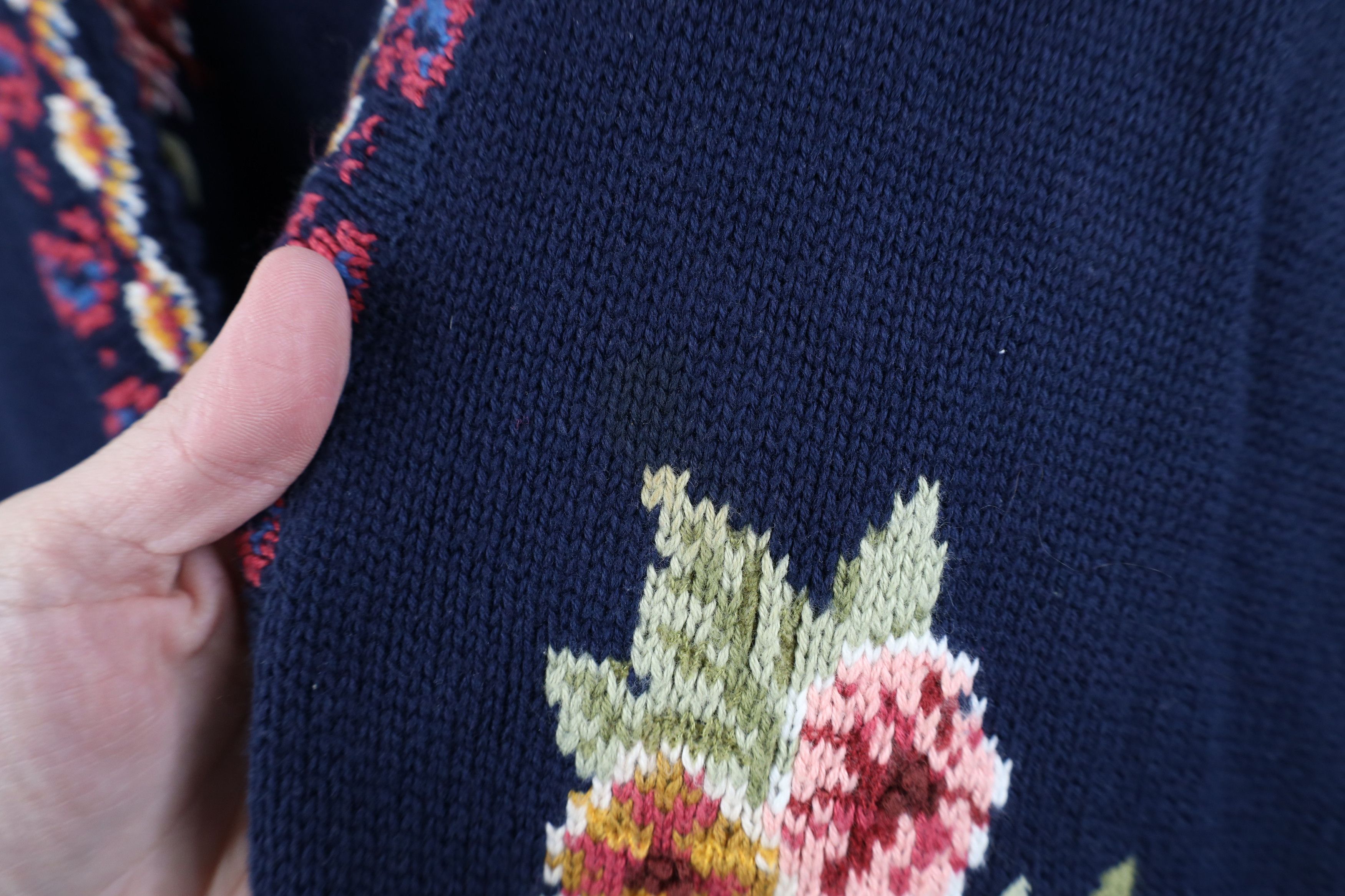 Vintage Vintage 90s Streetwear Flower Paisley Knit Sweater Vest Size XXL / US 16-18 / IT 52-54 - 5 Thumbnail