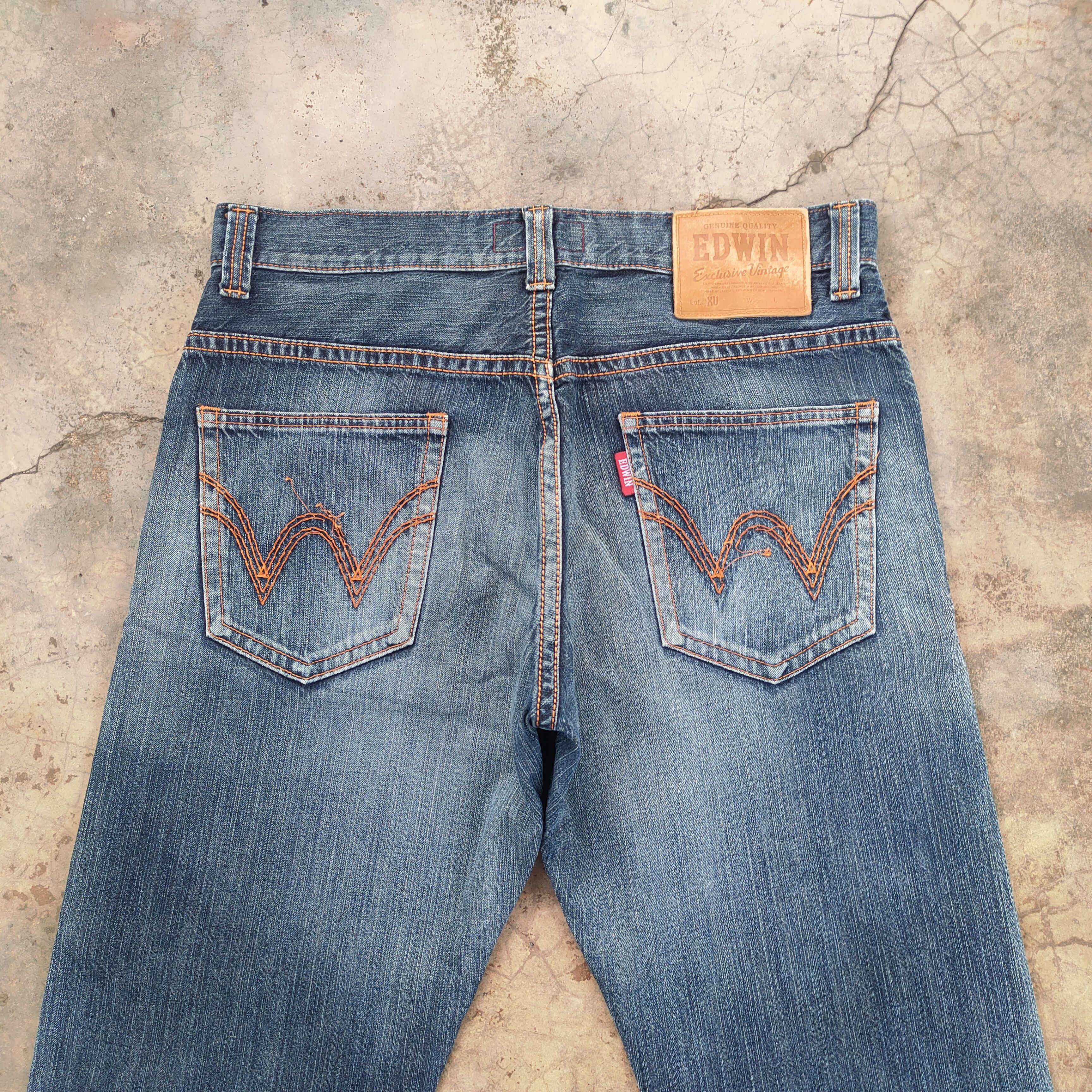 Edwin VINTAGE EDWIN XV FADED RIPPED JEANS DENIM PANTS Size US 37 - 12 Thumbnail