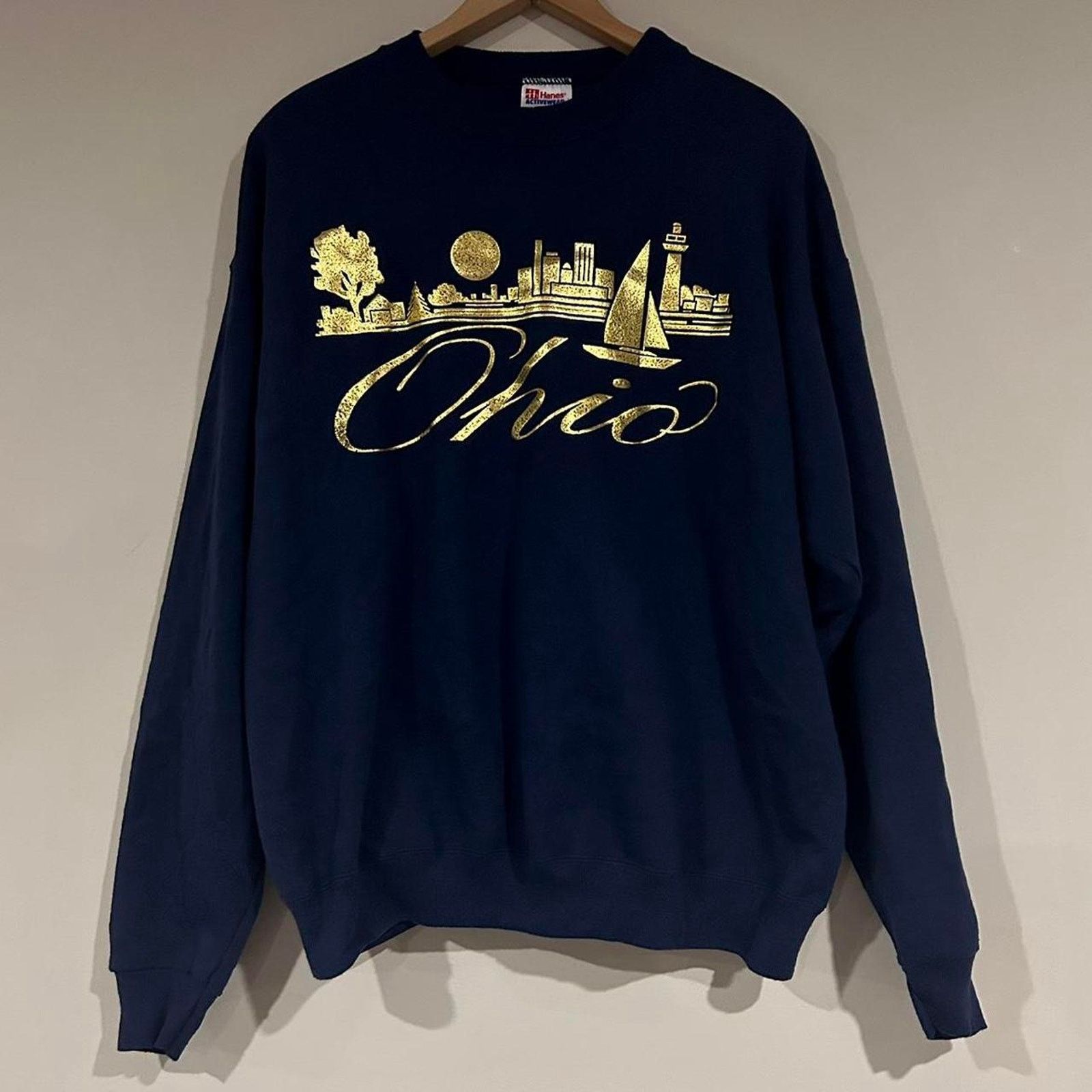 Hanes Vintage Ohio Crewneck Sweatshirt Size XL / US 12-14 / IT 48-50 - 1 Thumbnail
