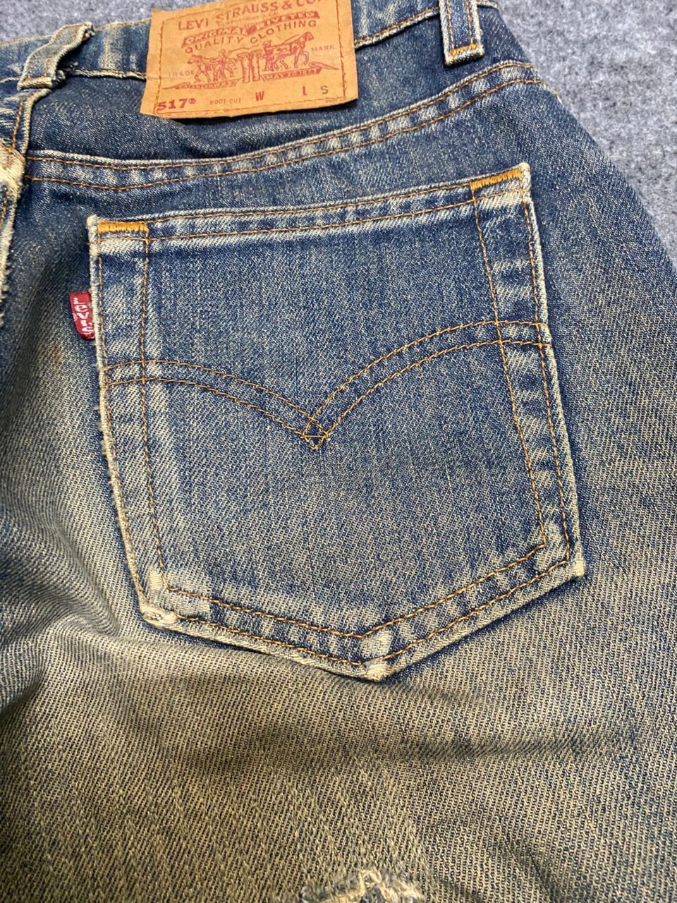 If Six Was Nine Vintage 90s Levis 517 Bootcut Distressed Denim Size US 28 / EU 44 - 12 Thumbnail