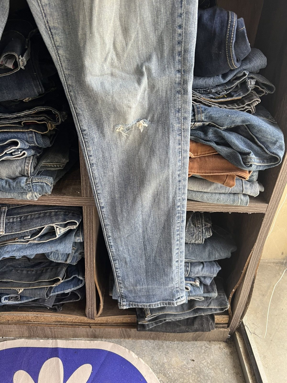 Abercrombie & Fitch 🔥Abercrombie&Fitch Langdon Slim Stretch Distressed Denim Size US 30 / EU 46 - 6 Thumbnail