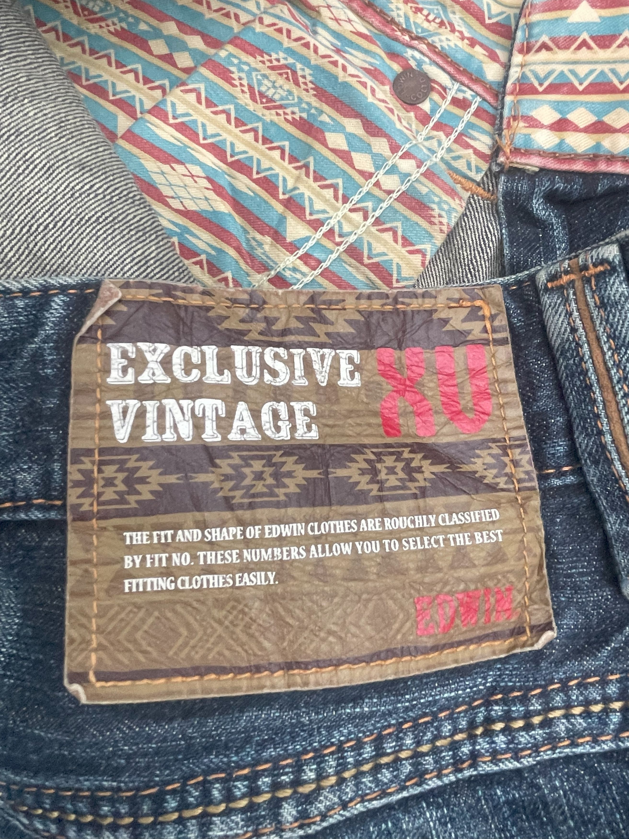 Edwin Japan Vintage Edwin 444XVS Distresed Jeans Size US 33 - 17 Thumbnail