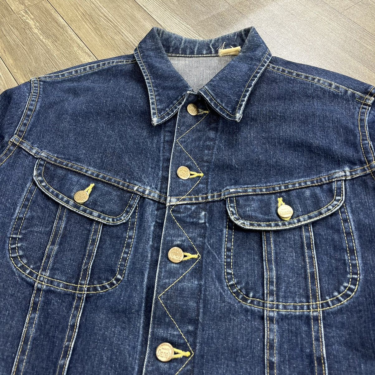 Japanese Brand × Sugar Cane × Toyo Enterprises Vintage Inferno Basics by Sugar Cane Selvedge Denim Jacket Size US L / EU 52-54 / 3 - 4 Thumbnail