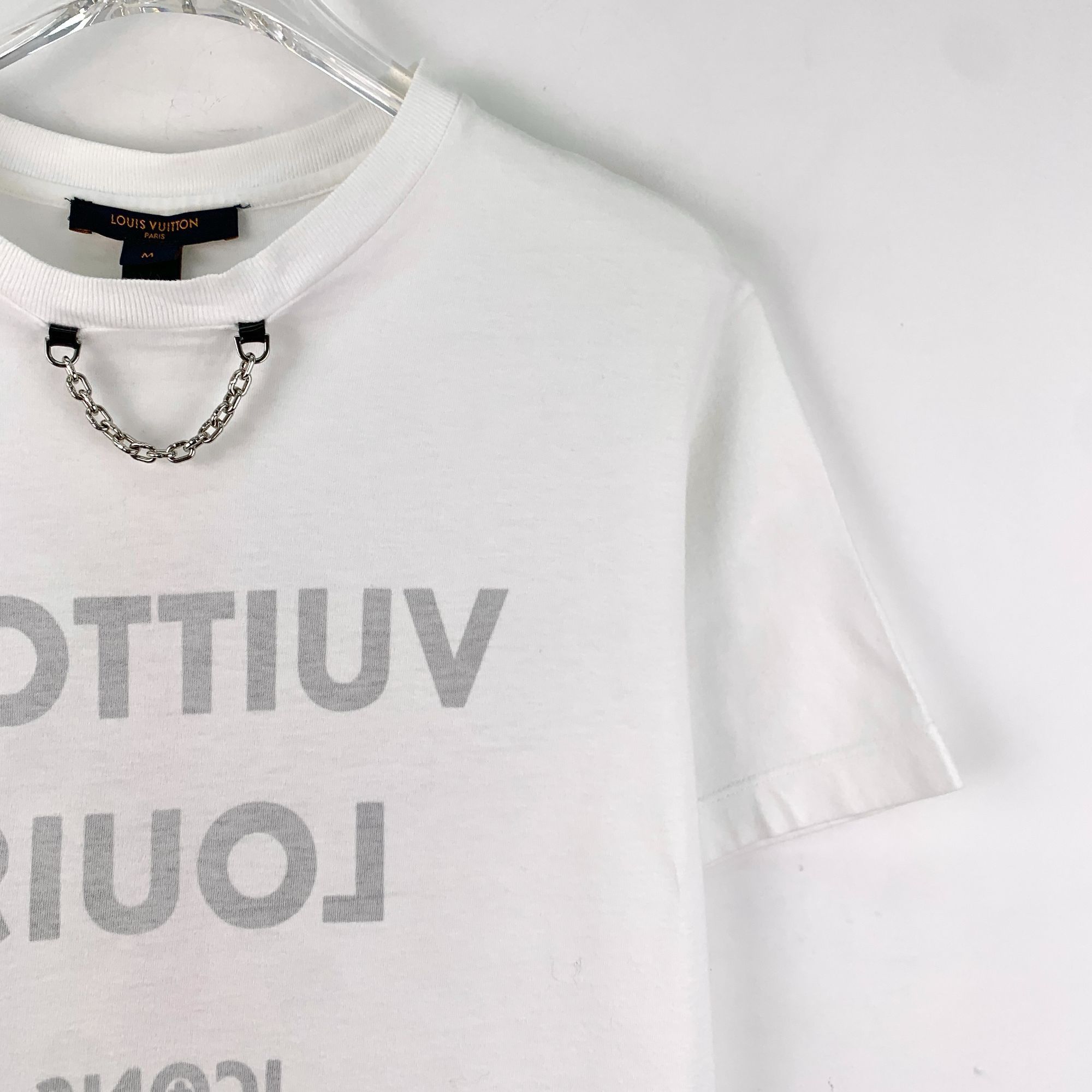 Louis Vuitton Louis Vuitton White Printed Cotton Round-Neck Short-Sleeve T Size M / US 6-8 / IT 42-44 - 7 Thumbnail