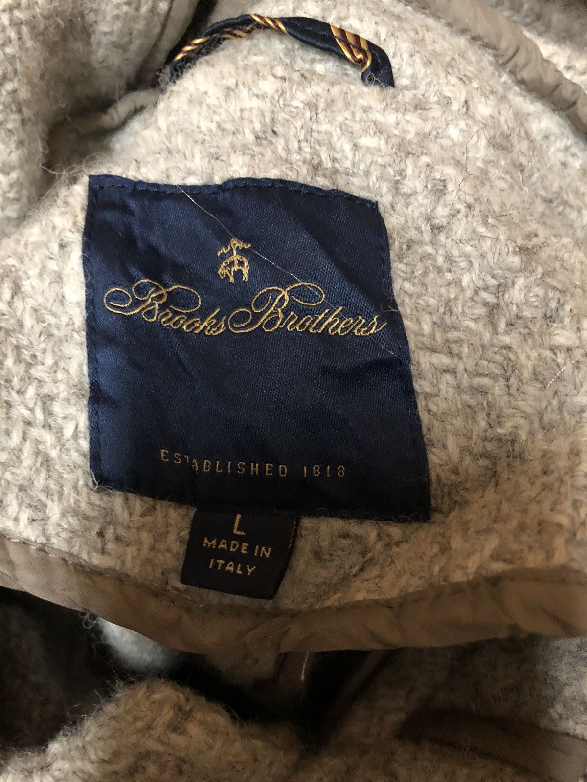 Brooks Brothers Brook Brothers Made In Italy Wool Duffle Coat Size US L / EU 52-54 / 3 - 3 Thumbnail