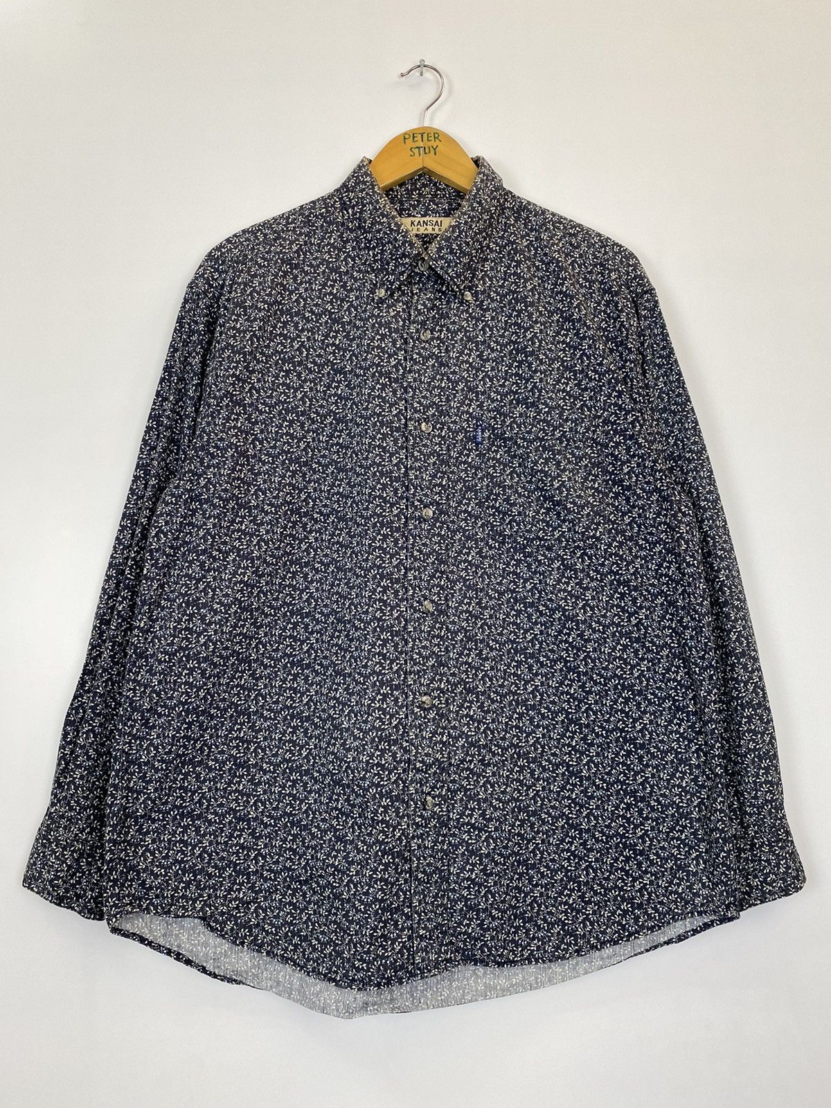 Designer × Kansai Yamamoto × Vintage Vintage Kansai Jeans Floral Button Shirt Size US L / EU 52-54 / 3 - 2 Thumbnail
