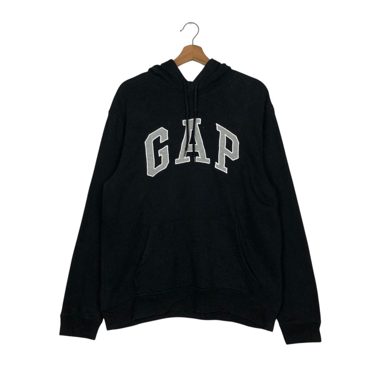 📌Vintage Hoodie Pull Over Anorak Gap Big Logo Embroidery