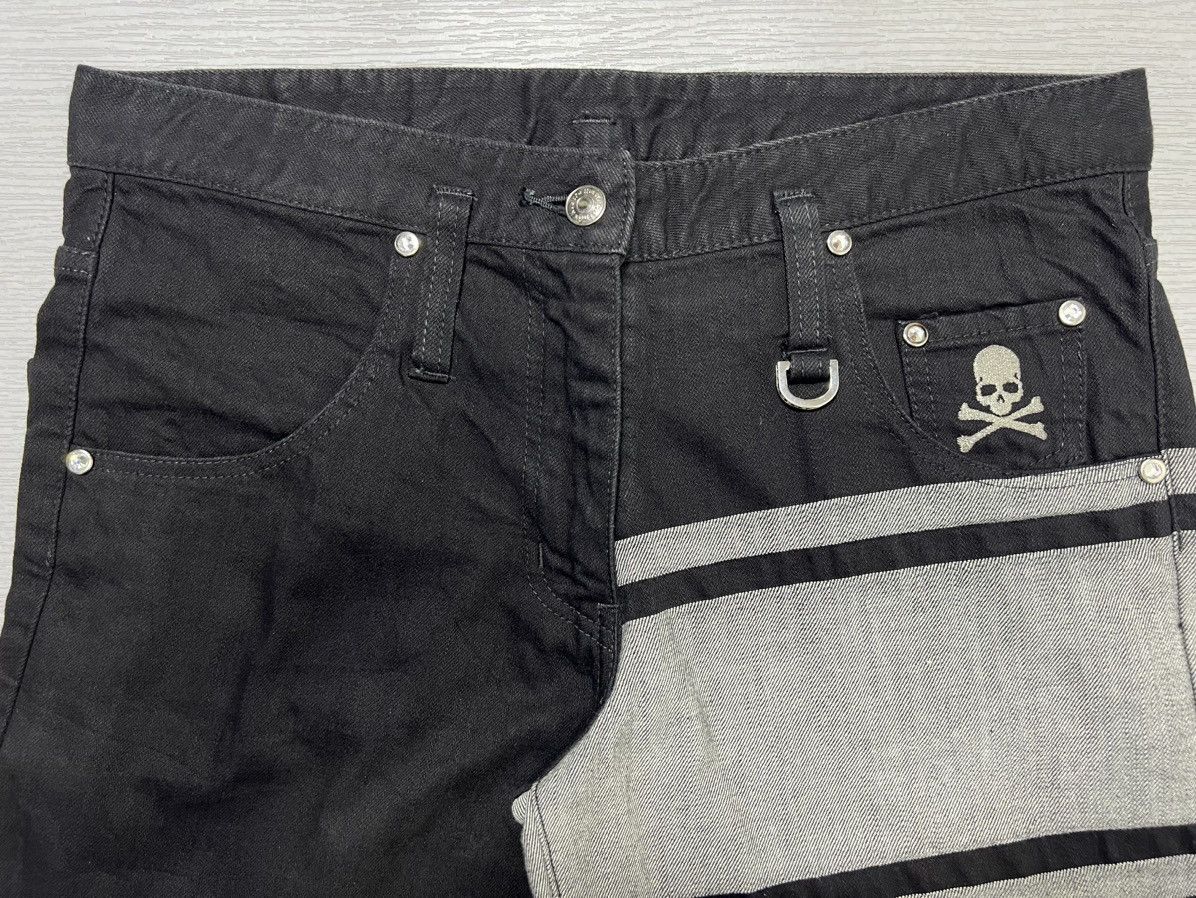 Mastermind Japan Mastermind Japan - Skull Logo Denim Shorts Size US 30 / EU 46 - 4 Thumbnail
