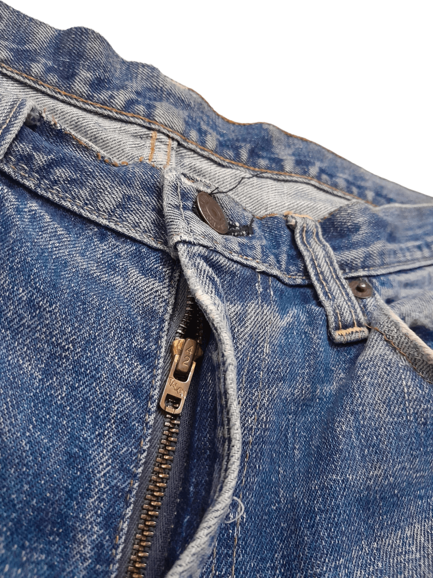 Levi's 60s Levis 502 Selvedge Big E Button #5 Denim (F247) W32 Size US 32 / EU 48 - 8 Thumbnail
