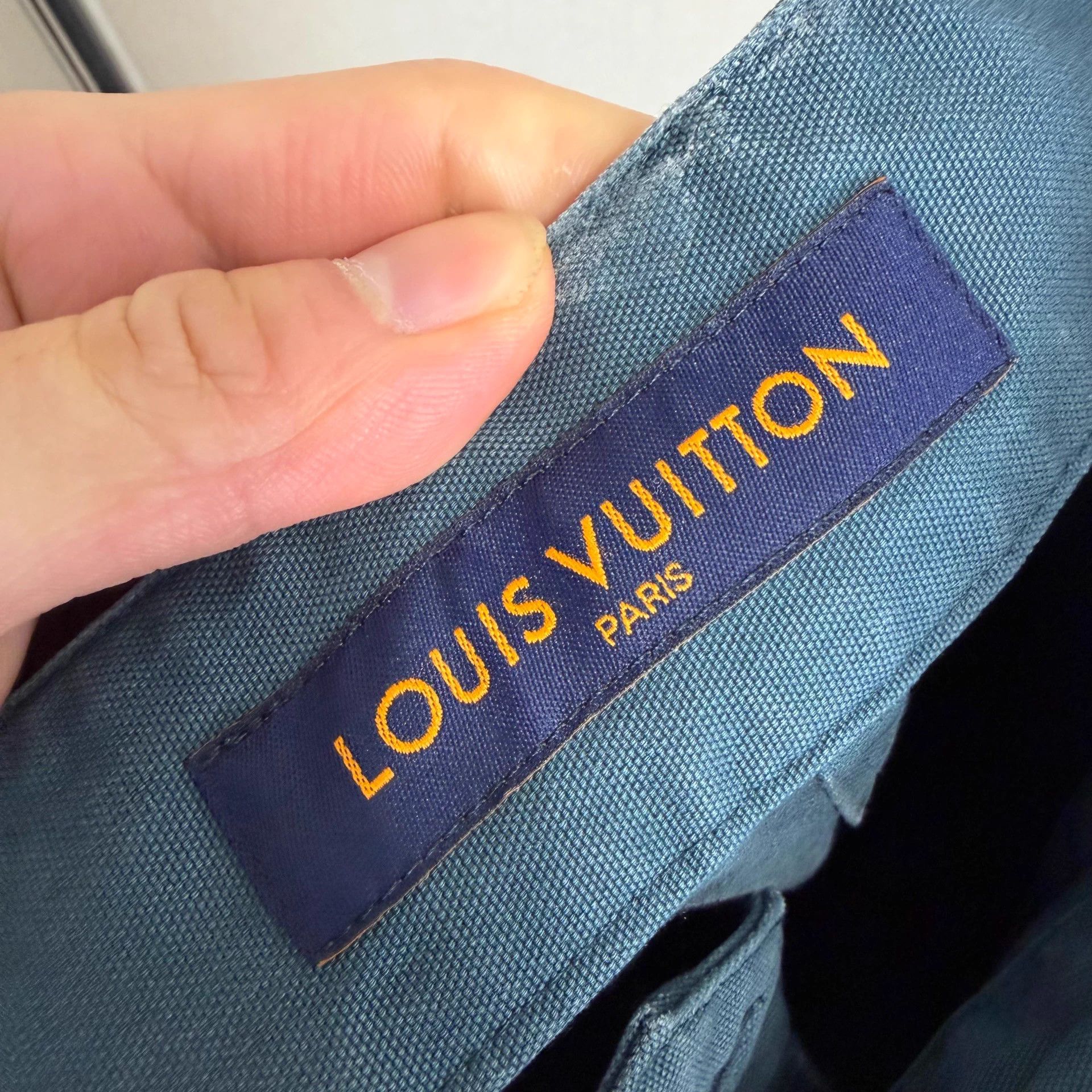 Louis Vuitton LOUIS VUITTON SS23 Plain Patch-Pocket Straight Men's Navy Size US 26 / EU 42 - 7 Thumbnail
