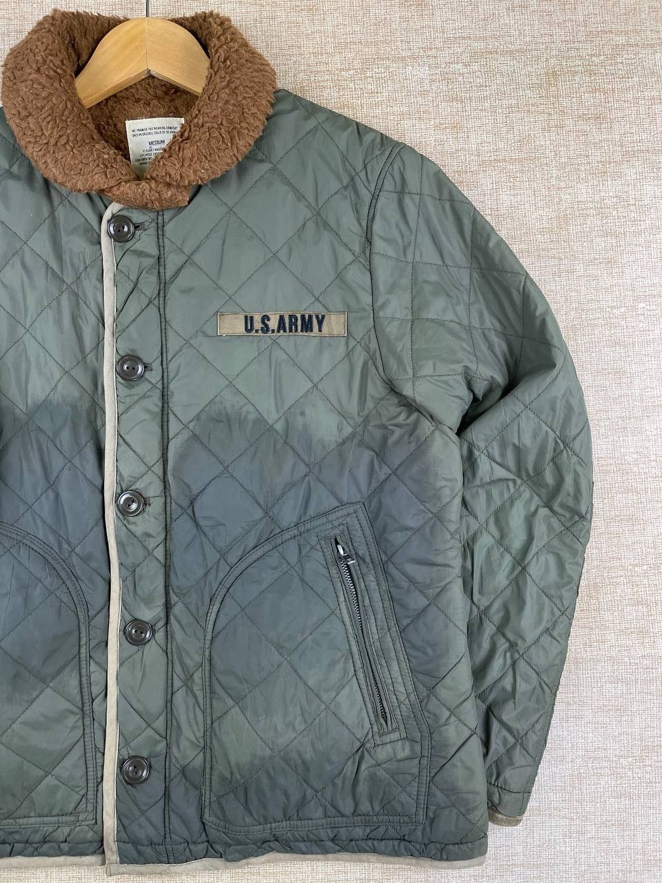 Vintage Vintage Back Number US Air Force Quilted Button Jacket Size US M / EU 48-50 / 2 - 4 Thumbnail