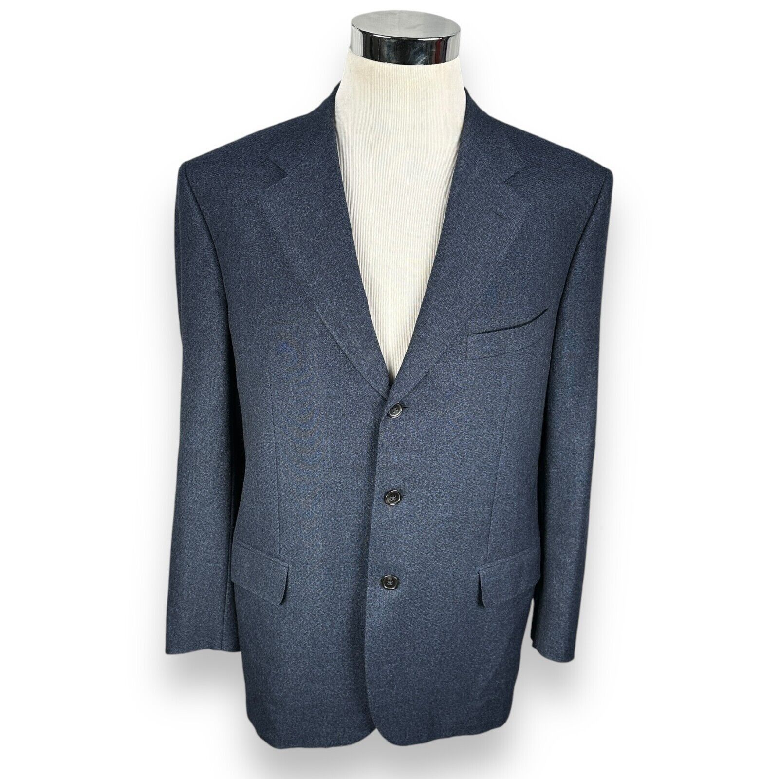 The Unbranded Brand Ravazzolo x Loro Piana Fabric Blazer Jacket Men's 46R Blue Size 46R - 1 Thumbnail