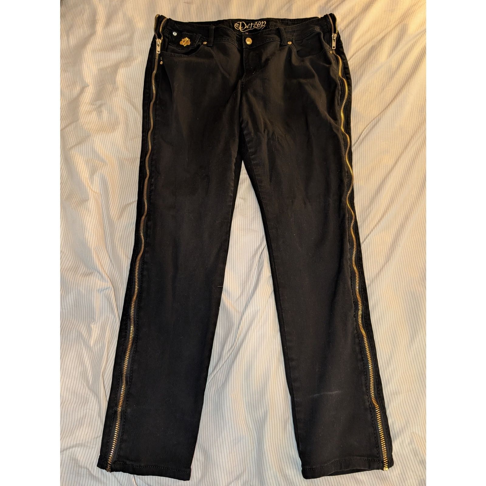 True Religion Women's House of Deréon Jeans Beyonce Size 18 Vintage Y2K Size 40" / US 18 - 1 Thumbnail